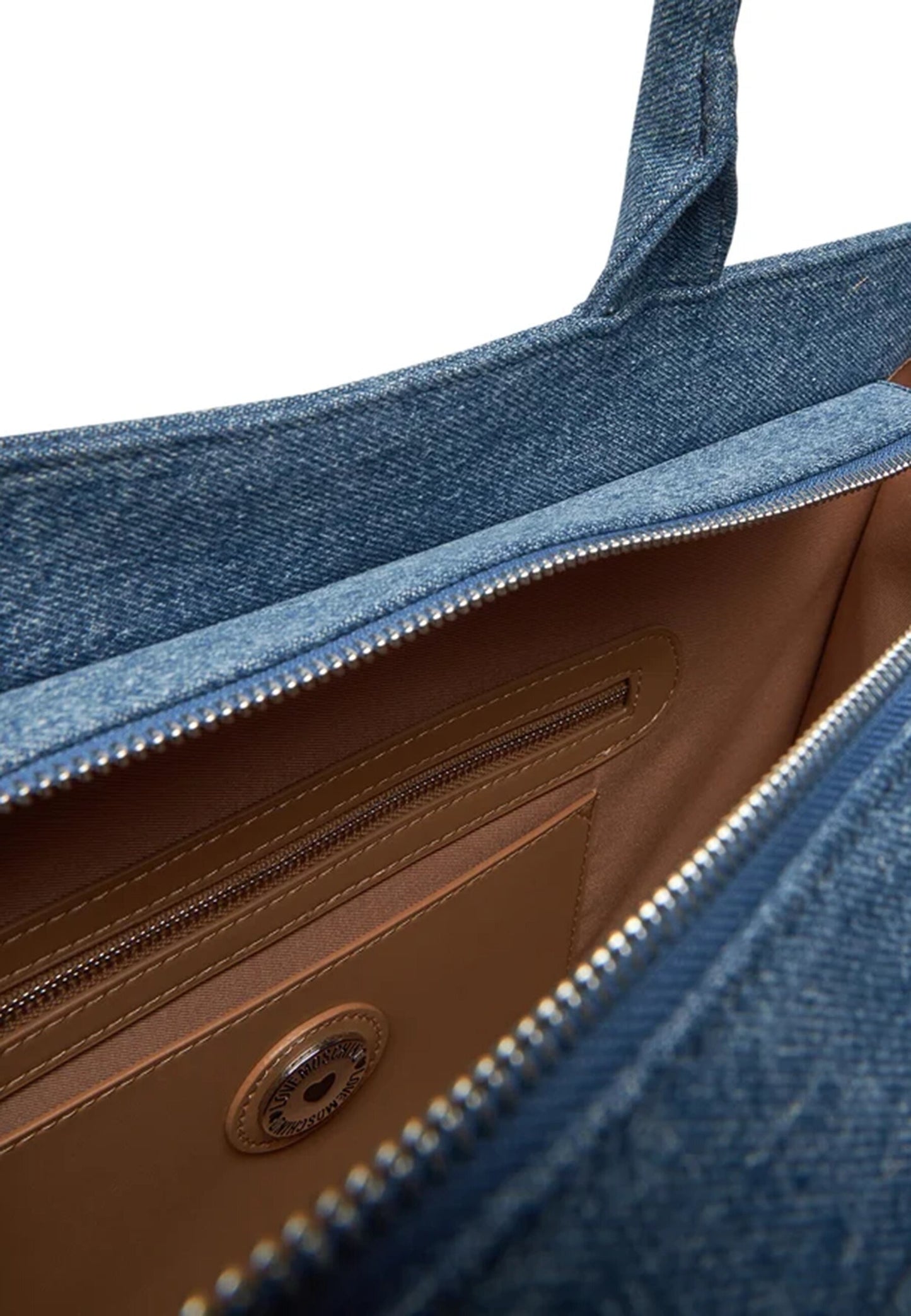 LOVE MOSCHINO - Shopping Bag Jeans Blu Scuro