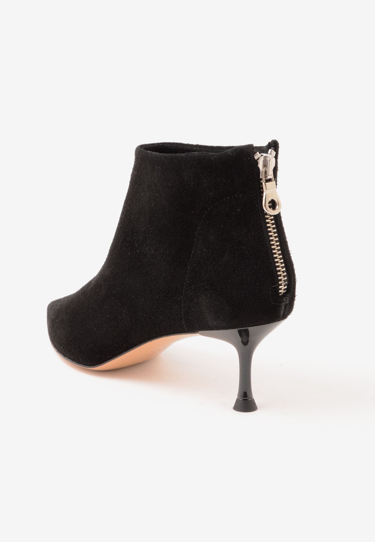 DIVINE FOLLIE - Stivaletto Zip Camoscio Nero