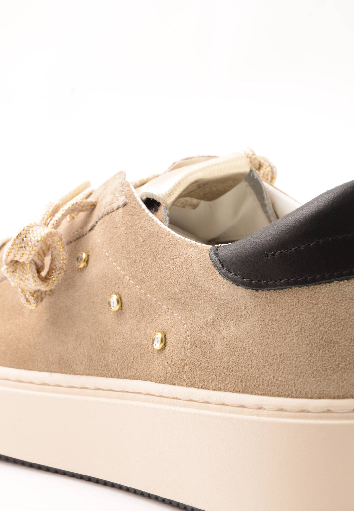 DIVINE FOLLIE - Sneakers Camoscio Leopardato Beige