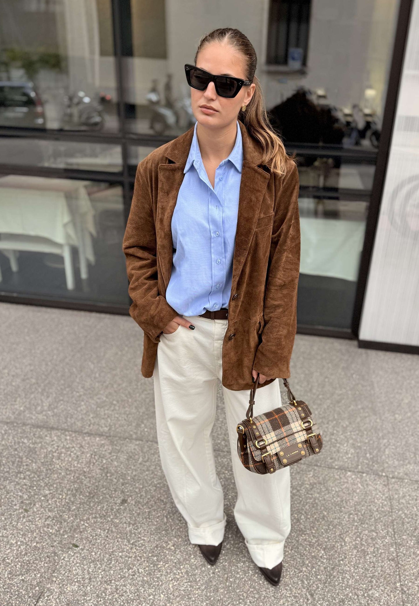 LA CARRIE - Borsetta A Mano Scottish Beige