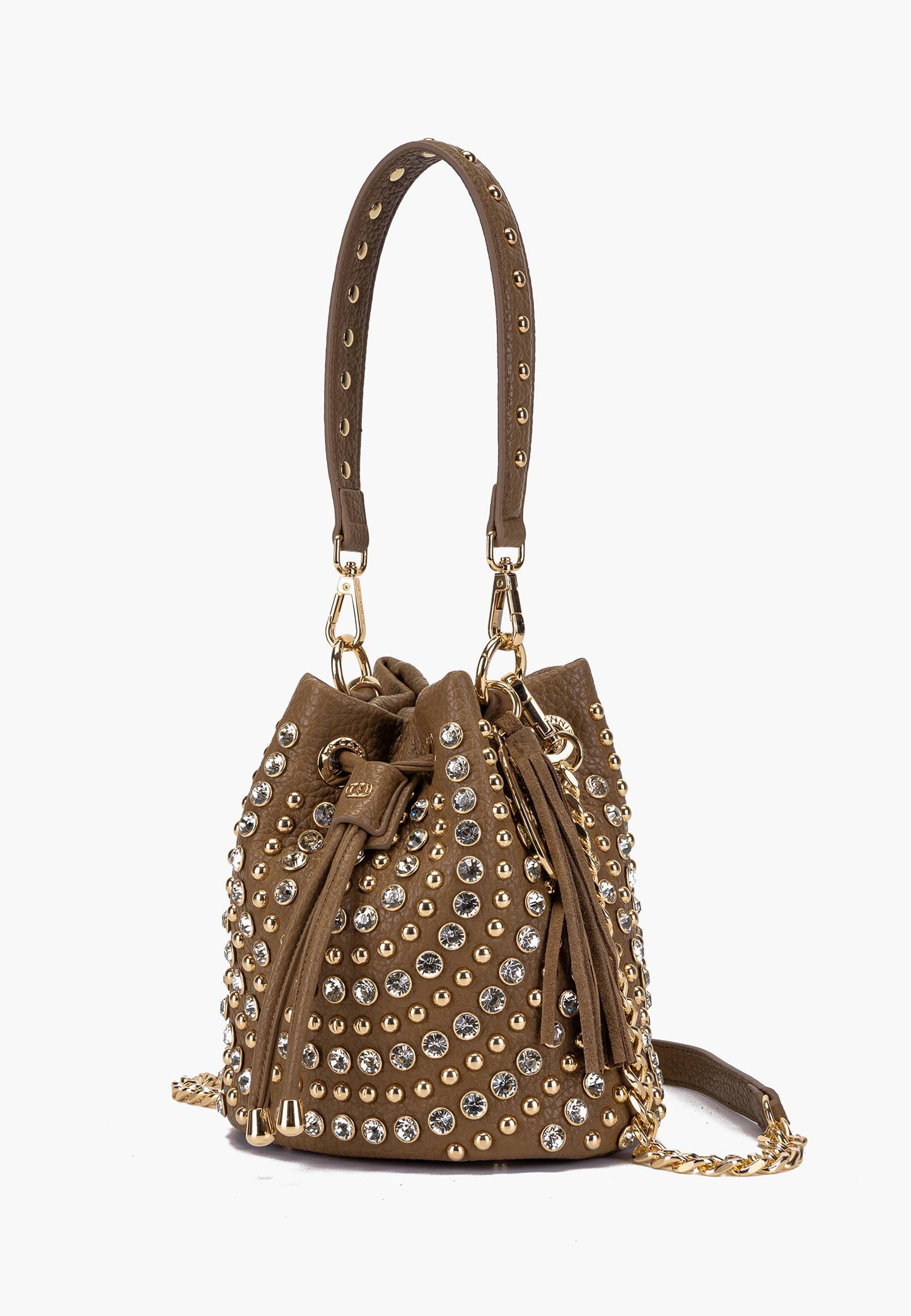 LA CARRIE - Secchiello Strass Andromeda Piccolo Taupe