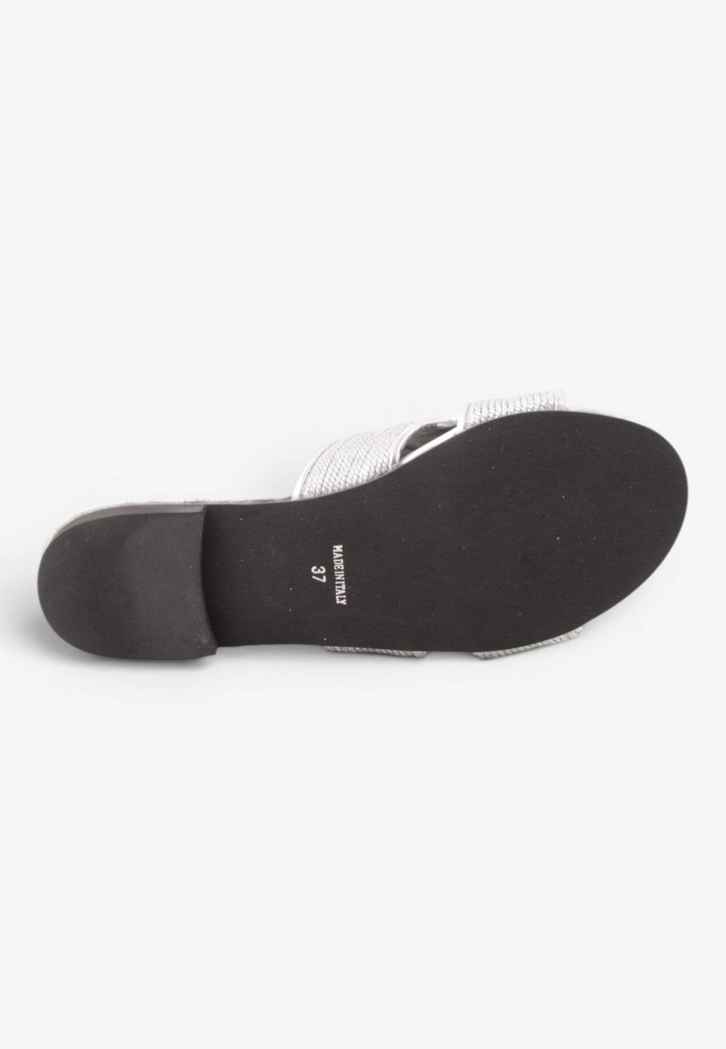 DIVINE FOLLIE - DIVINE FOLLIE - Ciabattina Bassa Flat con Fascia Sagomata a "H" Argento