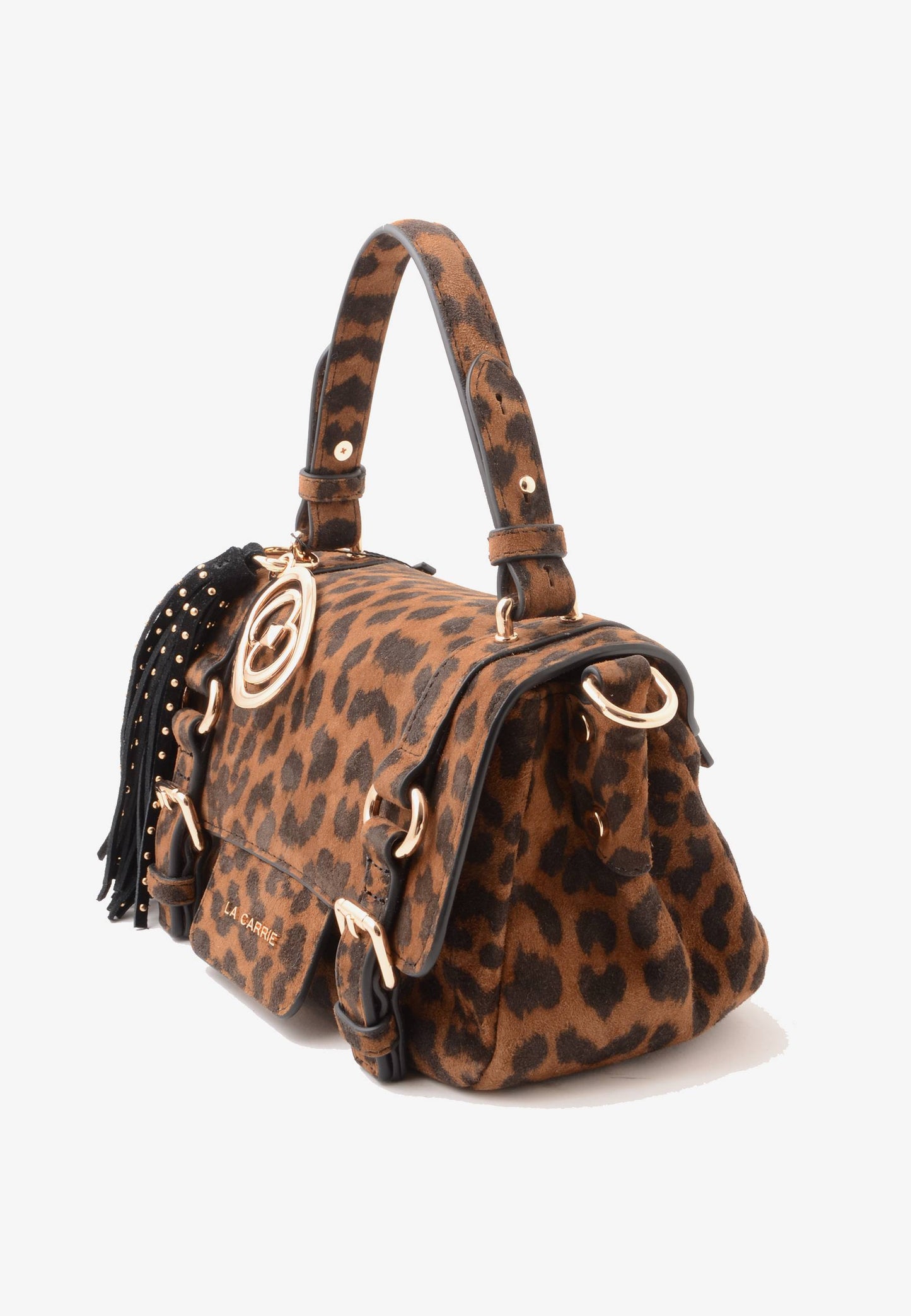 LA CARRIE - Borsa A Mano Animalier Leopardato