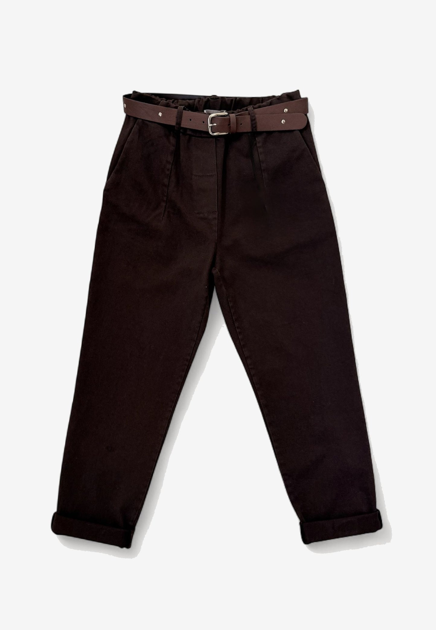 MOTEL - Pantalone Carrot Fit Moro