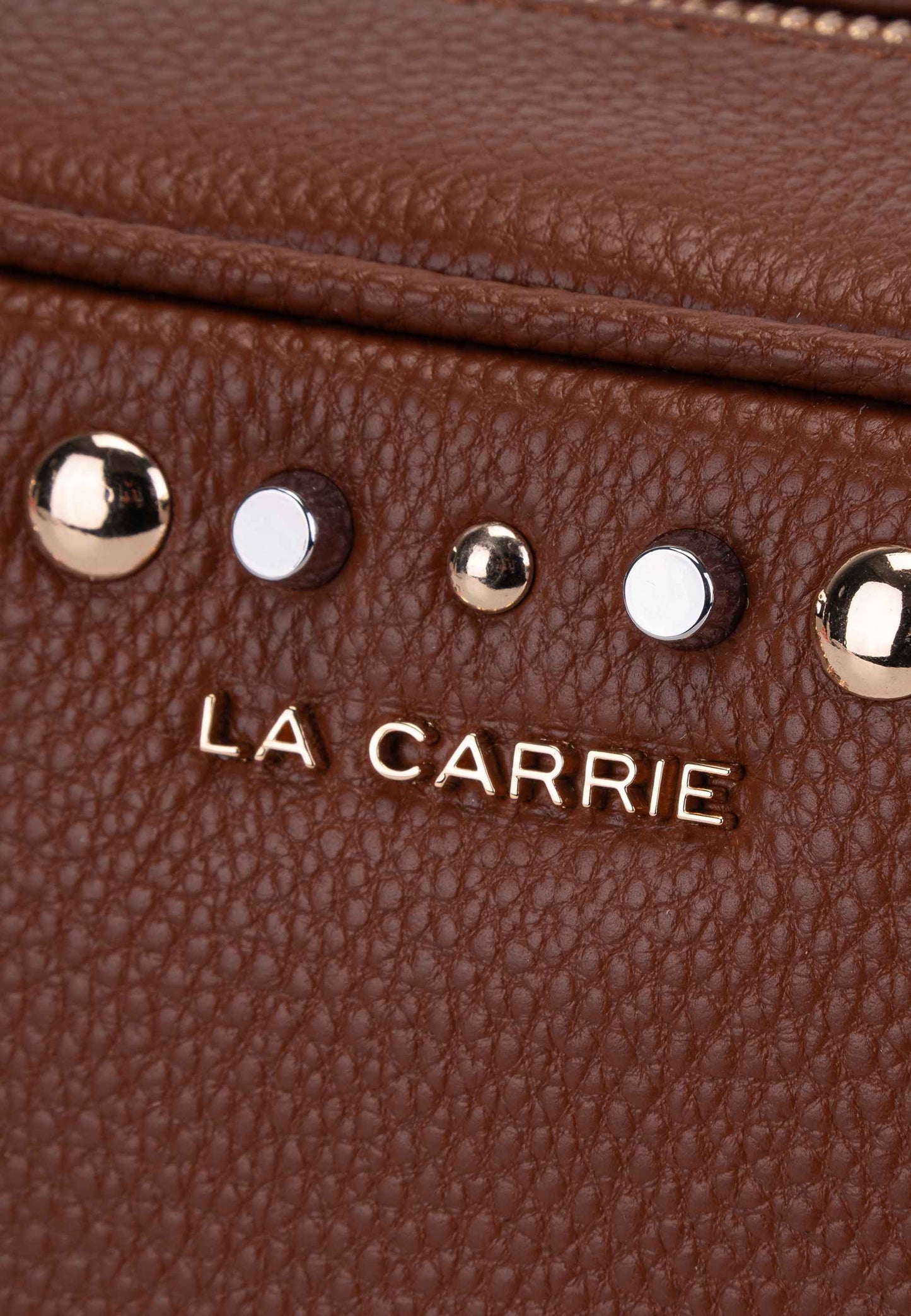 LA CARRIE - Borsa A Tracolla Borchie Cuoio