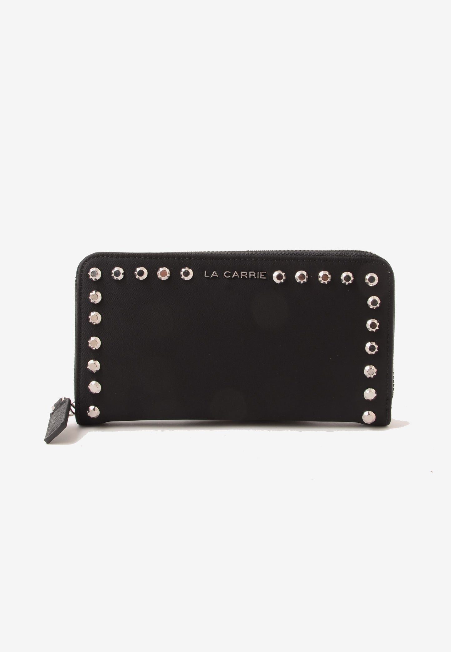 LA CARRIE - Portafoglio Zip Around Dark Nylon Nero