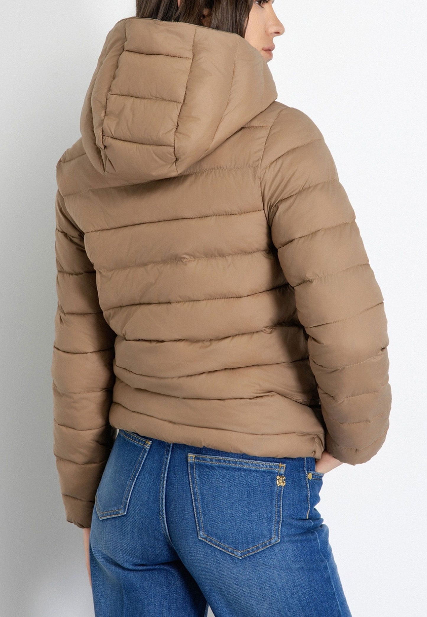 GAELLE - Piumino manica-lunga Beige