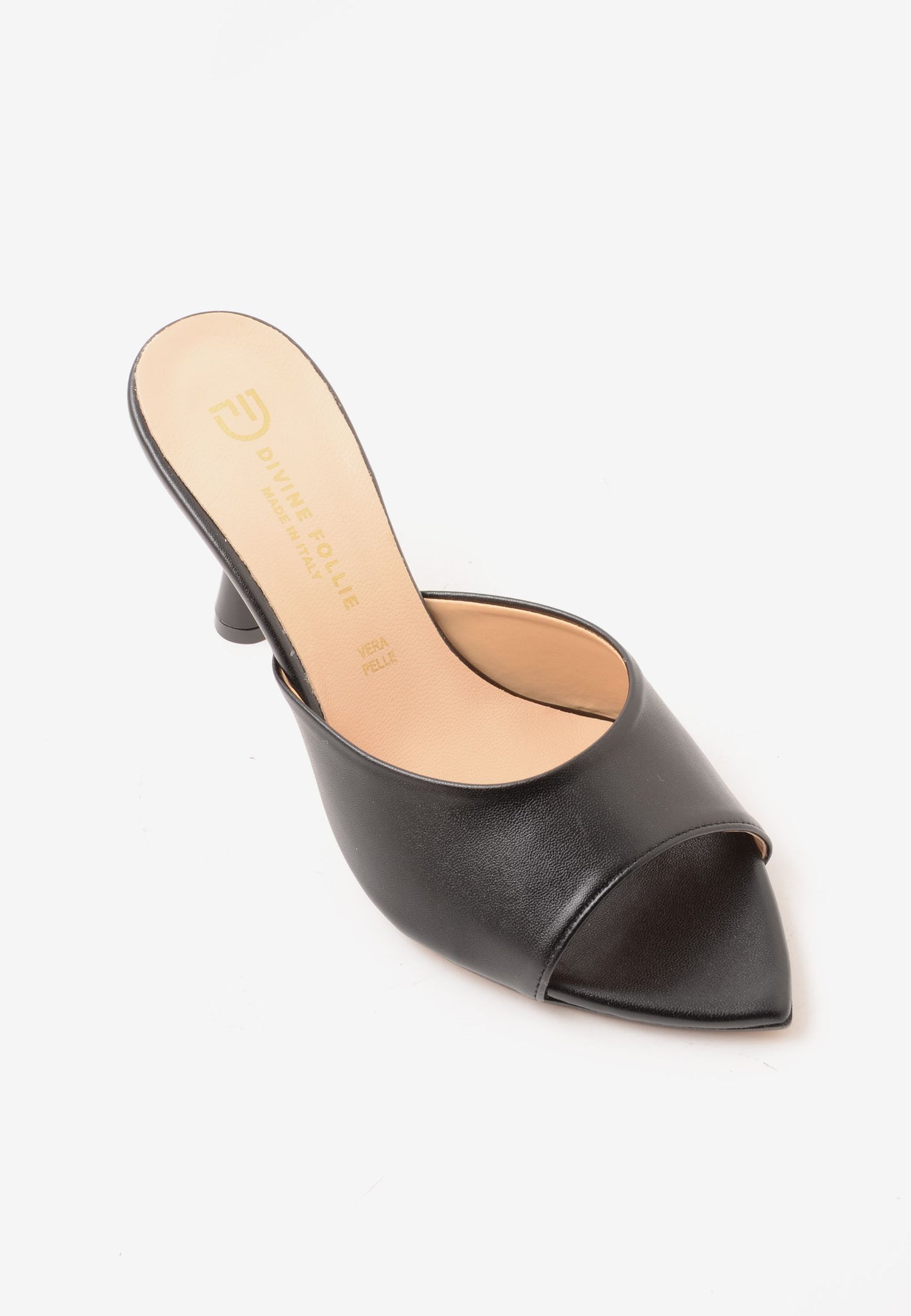 DIVINE FOLLIE - Sandalo Mules Nero