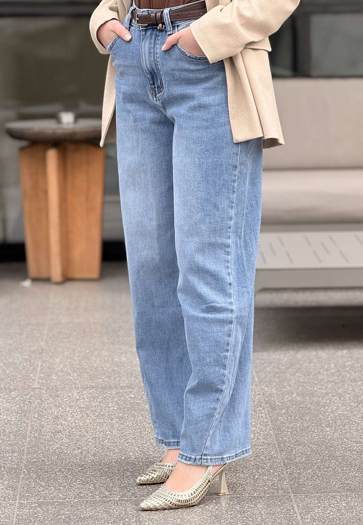 NUNZIA - Jeans Balloon Fit Denim