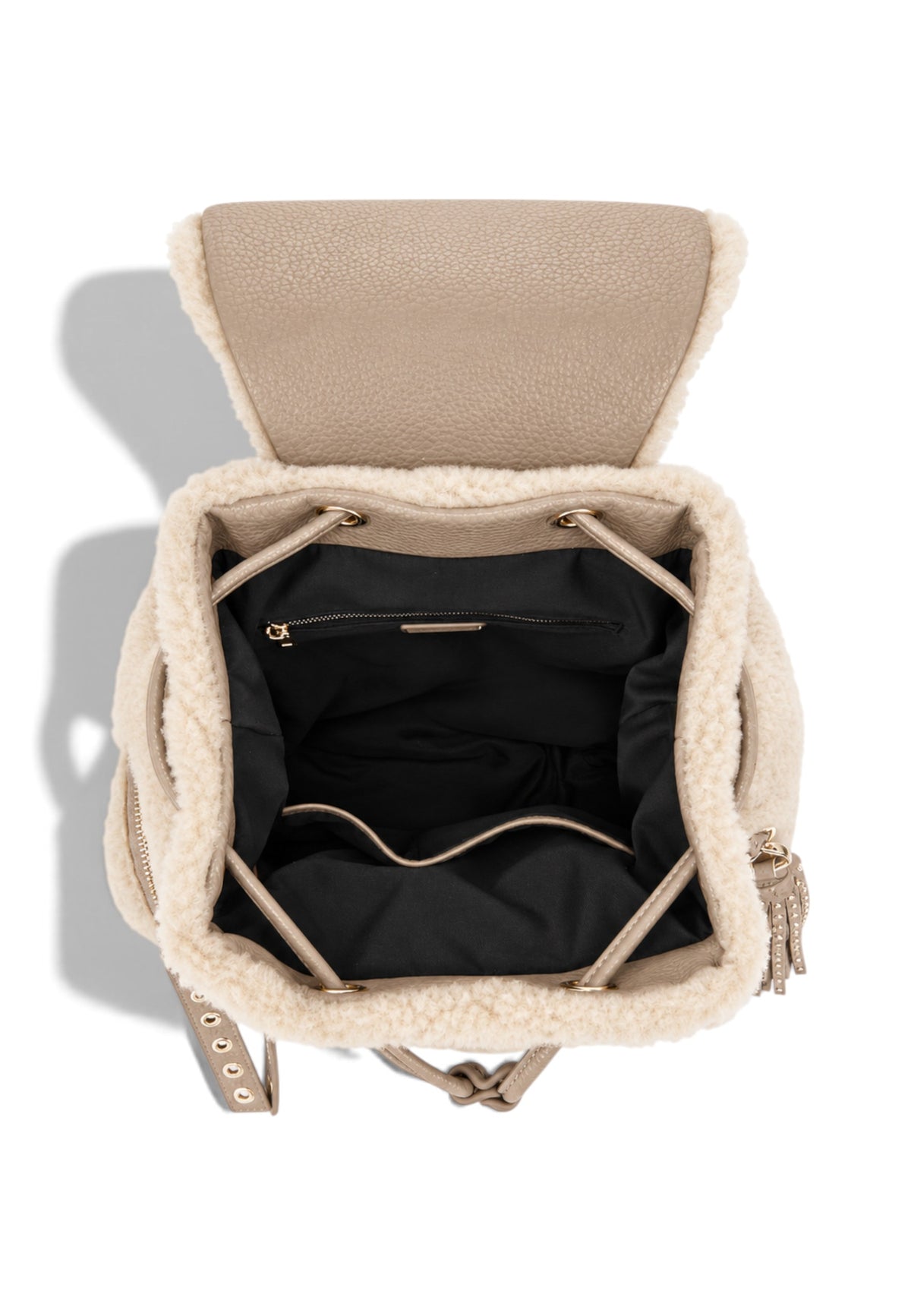 LA CARRIE - Zaino TEDDY ECO FUR Avorio