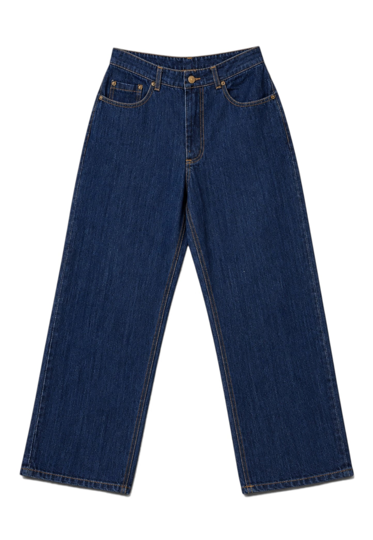 MOTEL - Jeans Mom Fit Blu