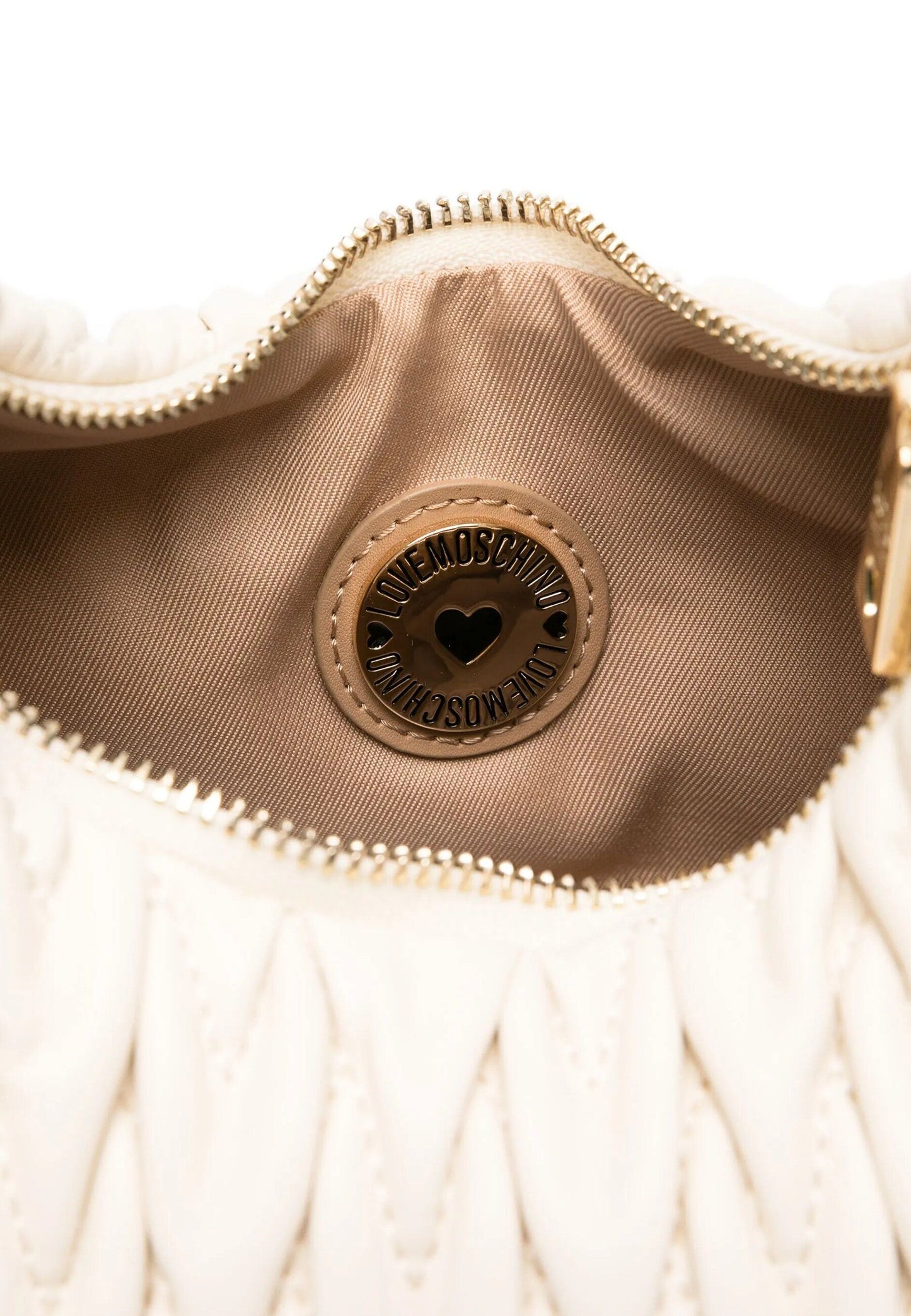 LOVE MOSCHINO - Hobo Bag Trapuntata Avorio