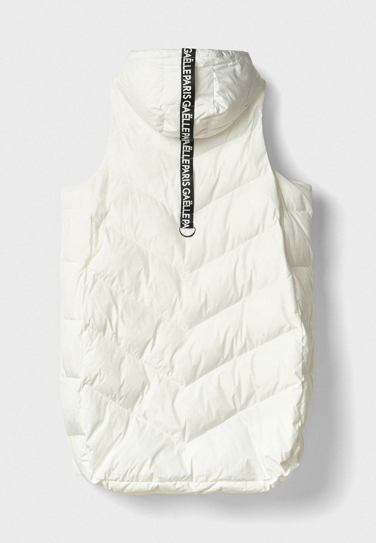 GAELLE - Piumino lungo smanicato Bianco