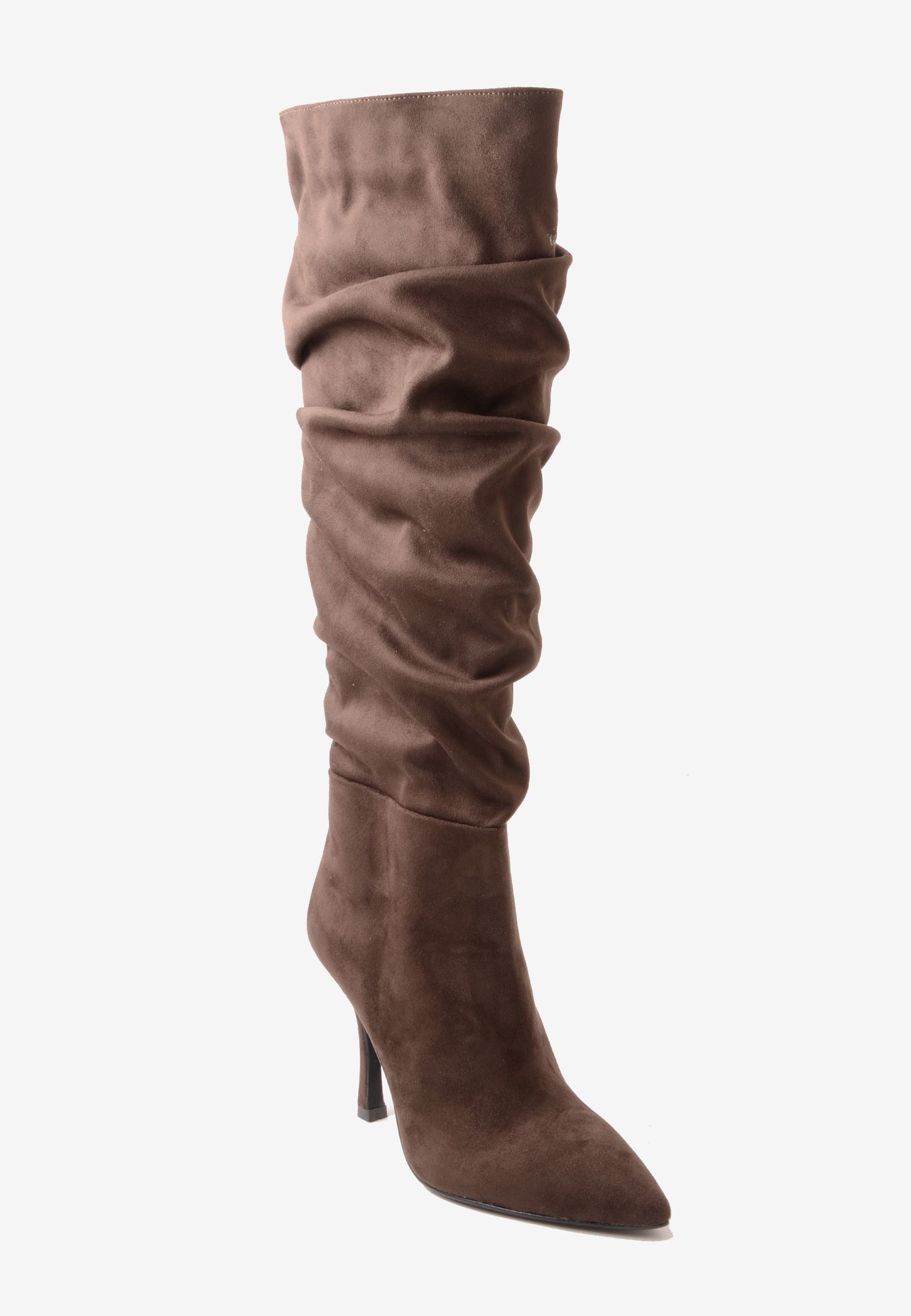 DIVINE FOLLIE - Stivale Camoscio Calza Moro
