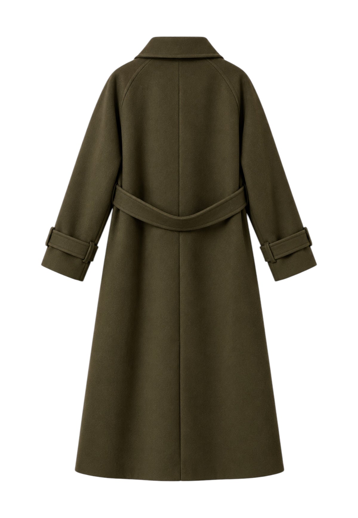 MOTEL - Cappotto Raglan Monopetto Verde