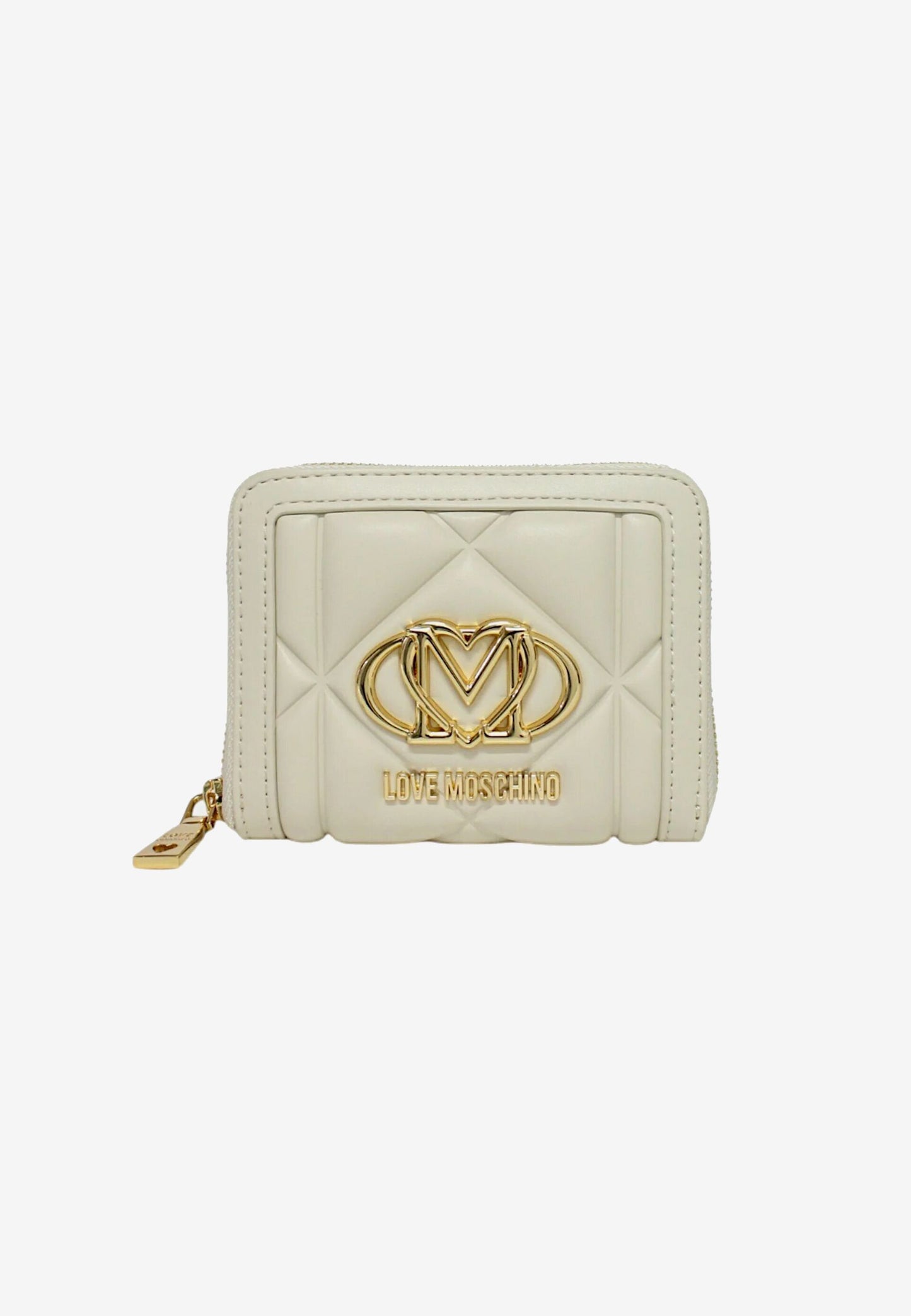 LOVE MOSCHINO - Portafoglio Piccolo Embossed Avorio