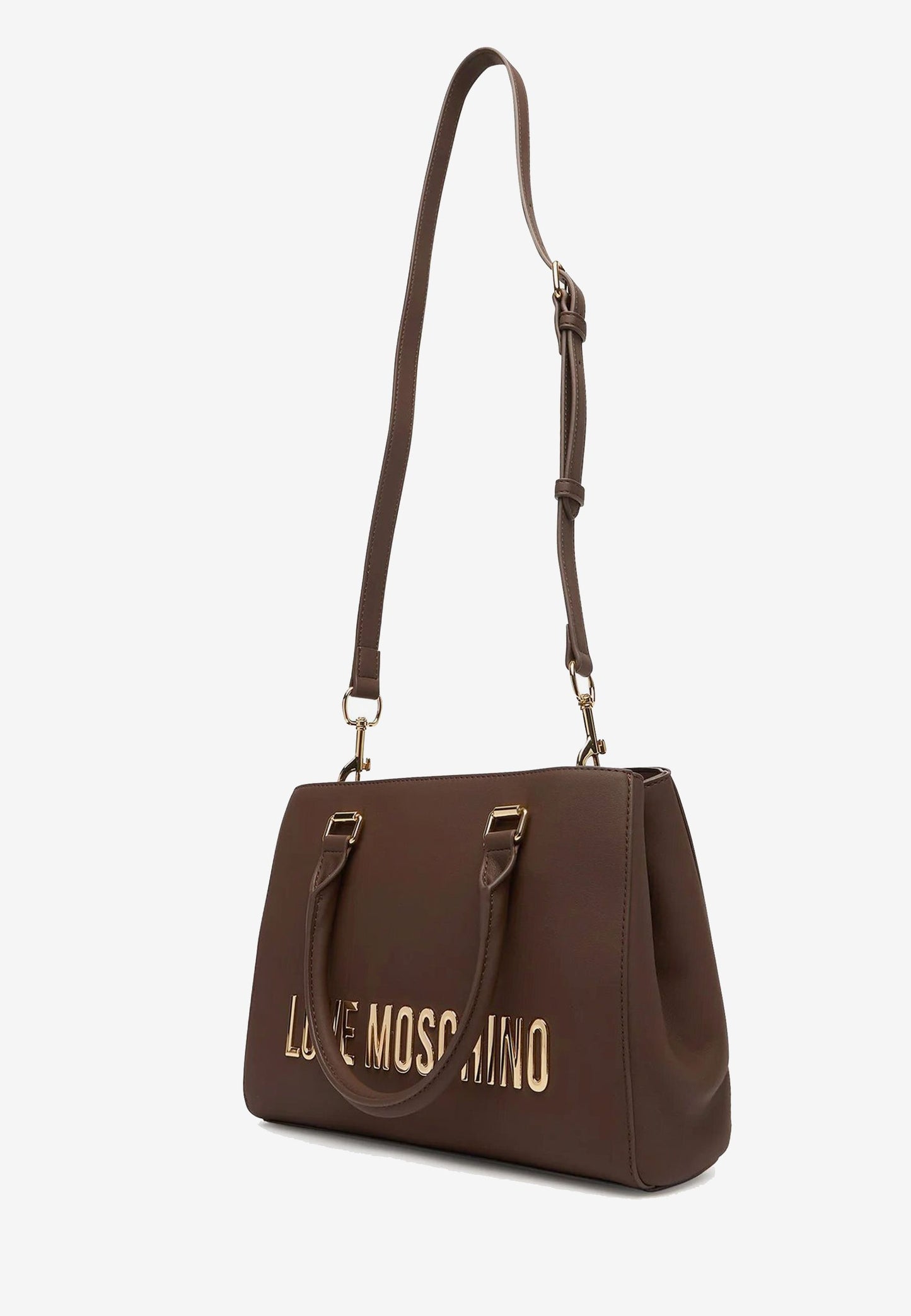 LOVE MOSCHINO - Borsa A Mano Lettering Soft Touch Moro