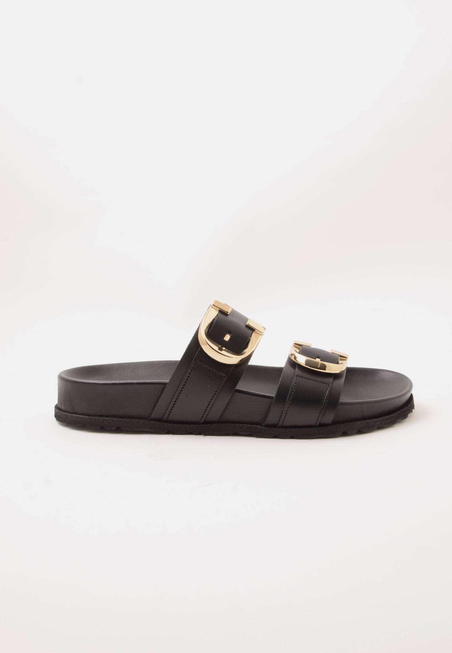 DIVINE FOLLIE - Ciabatta Fibbie Nappa Nero