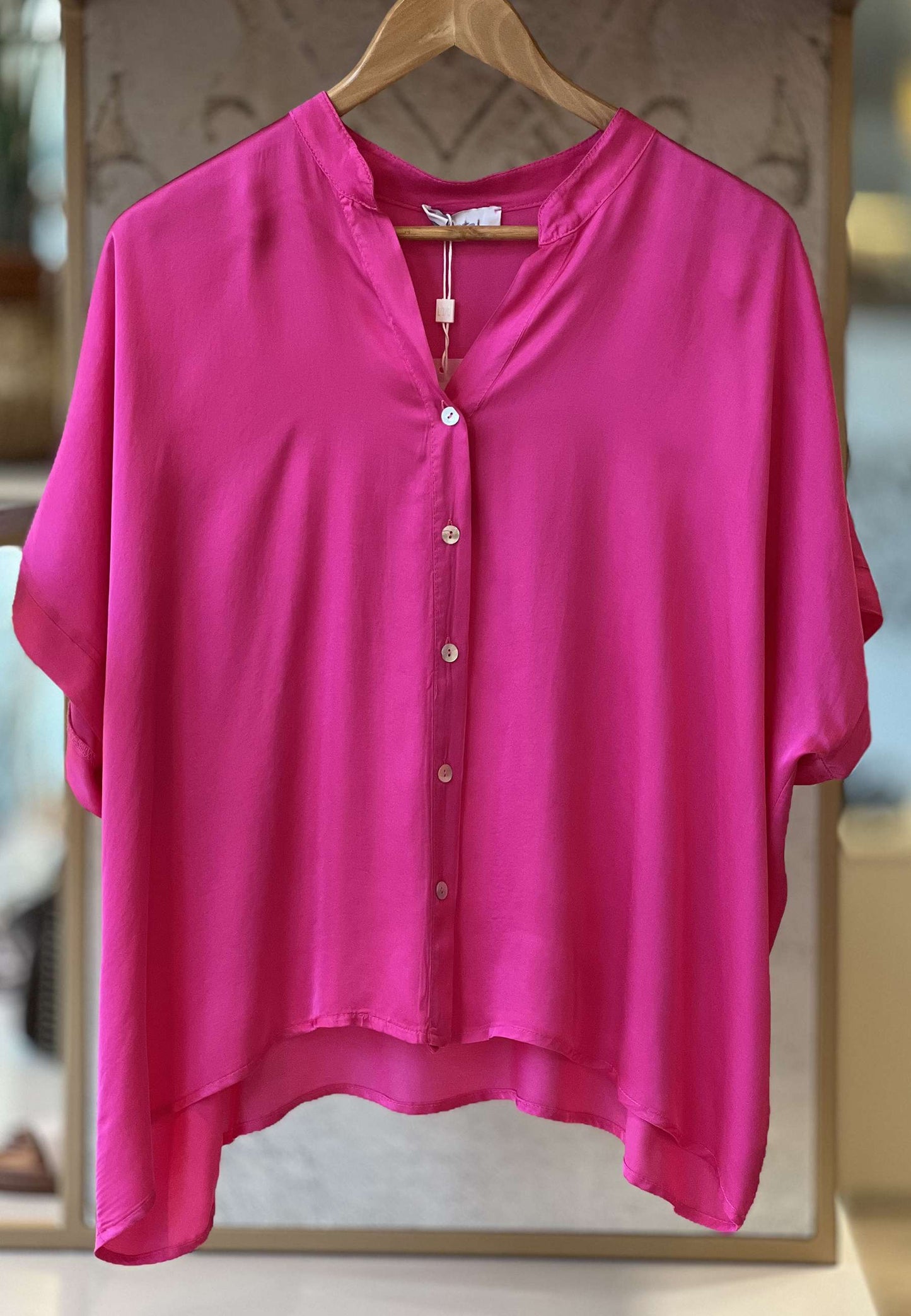 MOTEL - Camicia Viscosa Bouganville