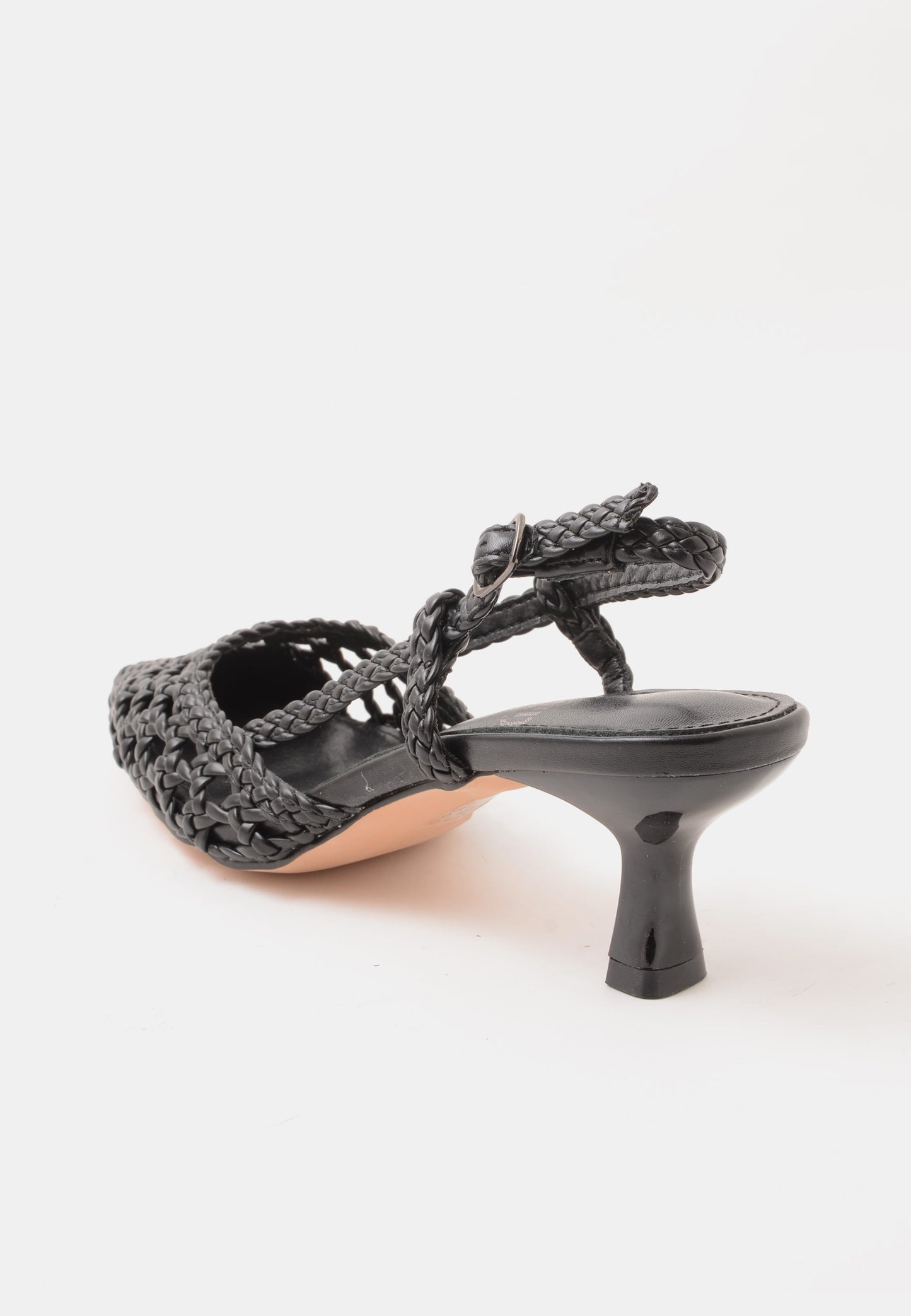 DIVINE FOLLIE - Slingback Intrecciata Soft Nero
