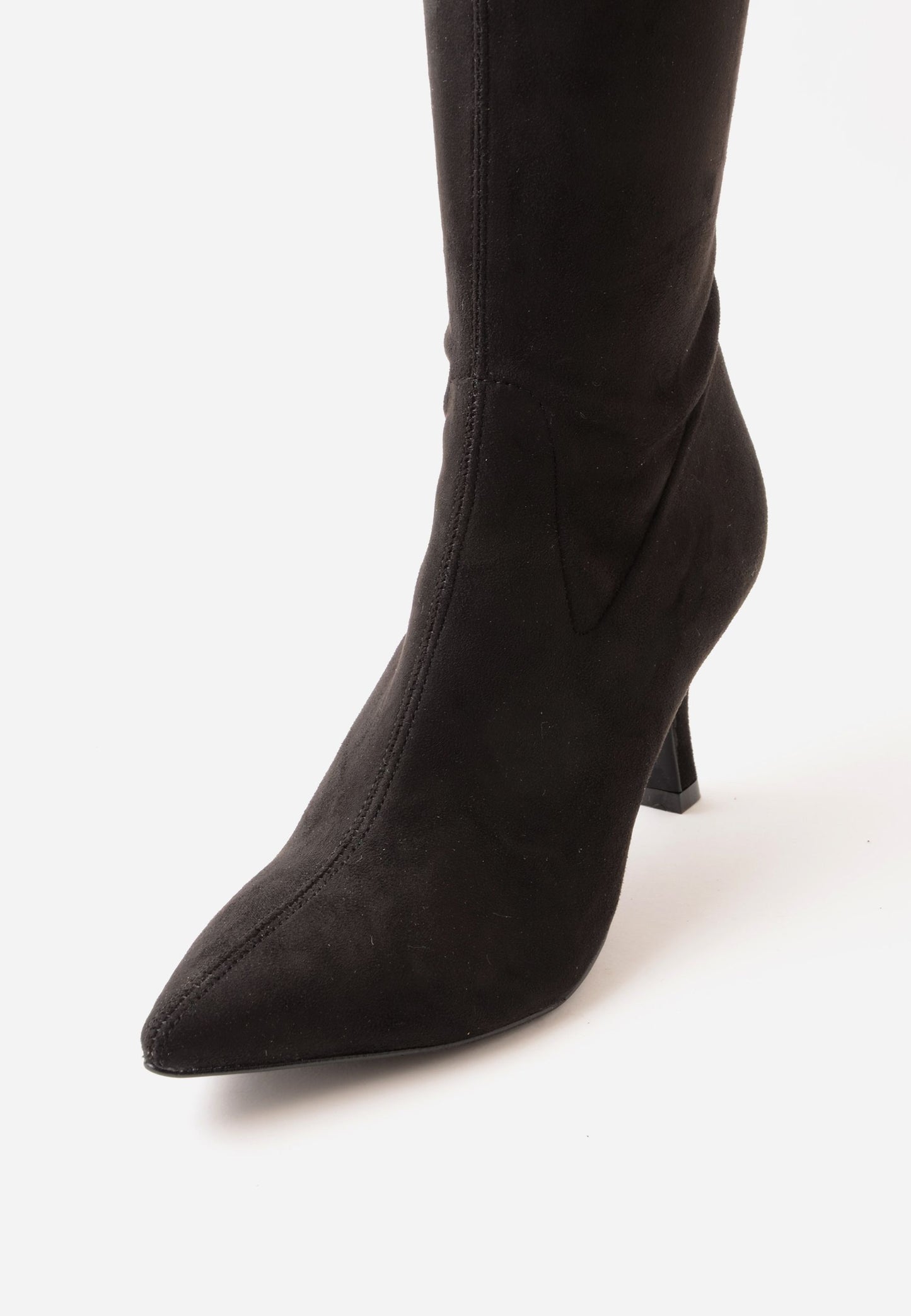DIVINE FOLLIE - Stivale Al Ginocchio Camoscio Nero