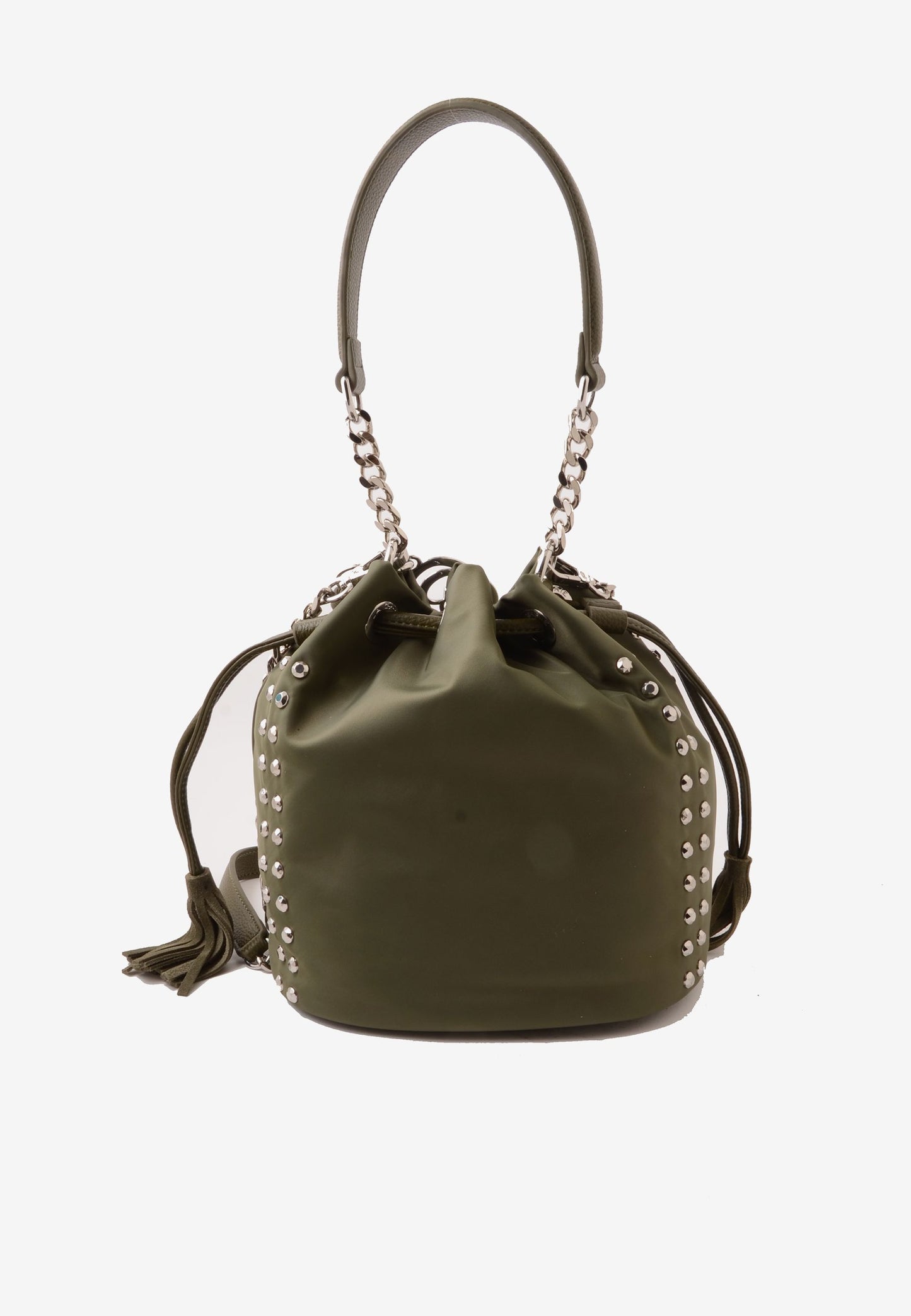 LA CARRIE - Secchiello Dark Nylon Borchie Oliva