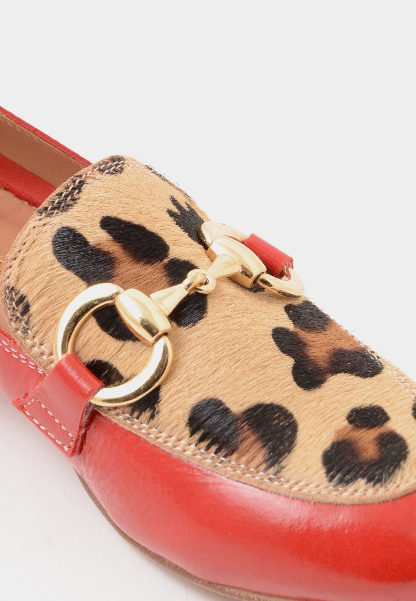 DIVINE FOLLIE - Mocassino Morsetto Maculato Rosso