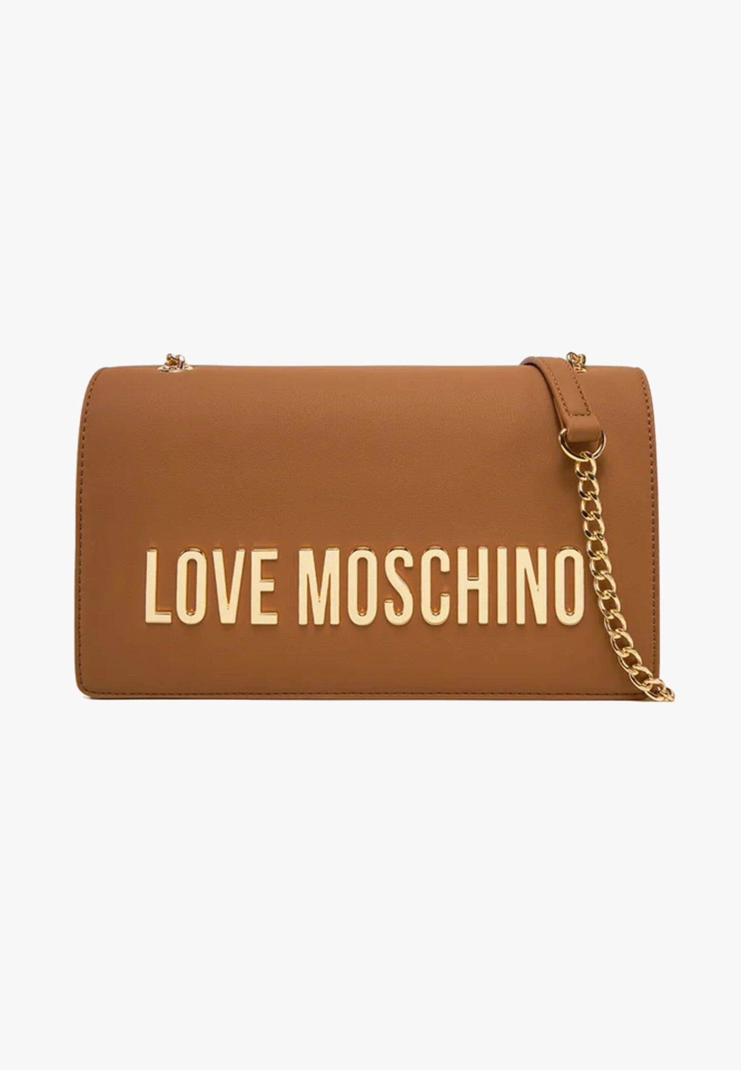 LOVE MOSCHINO - Borsa A Spalla Lettering Cammello