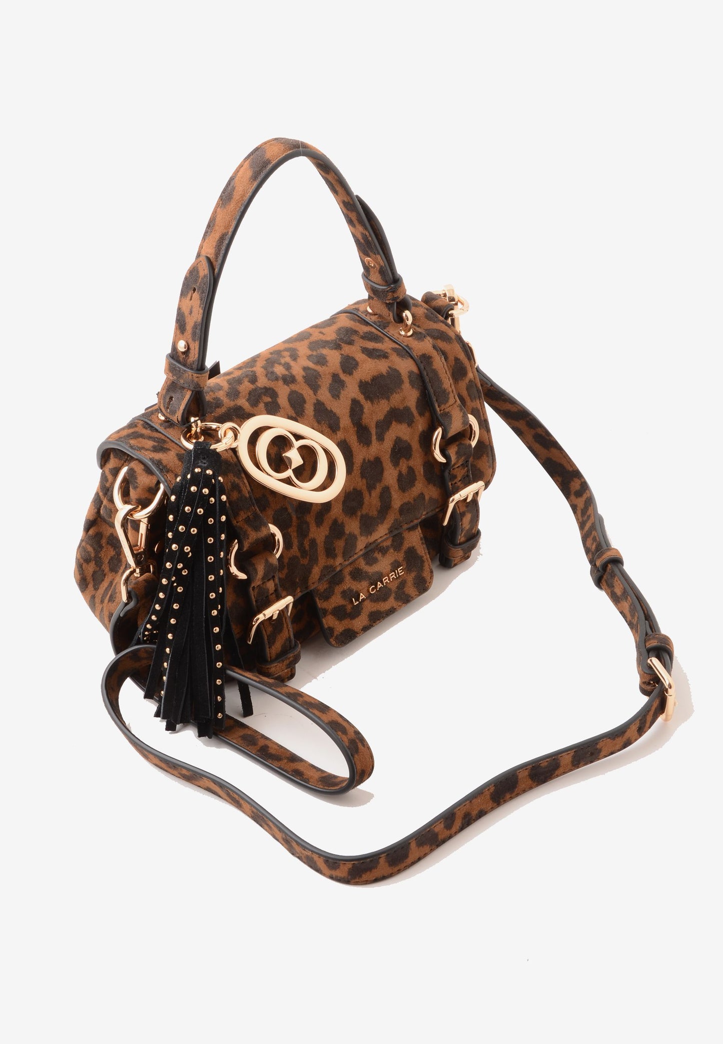 LA CARRIE - Borsa A Mano Animalier Leopardato