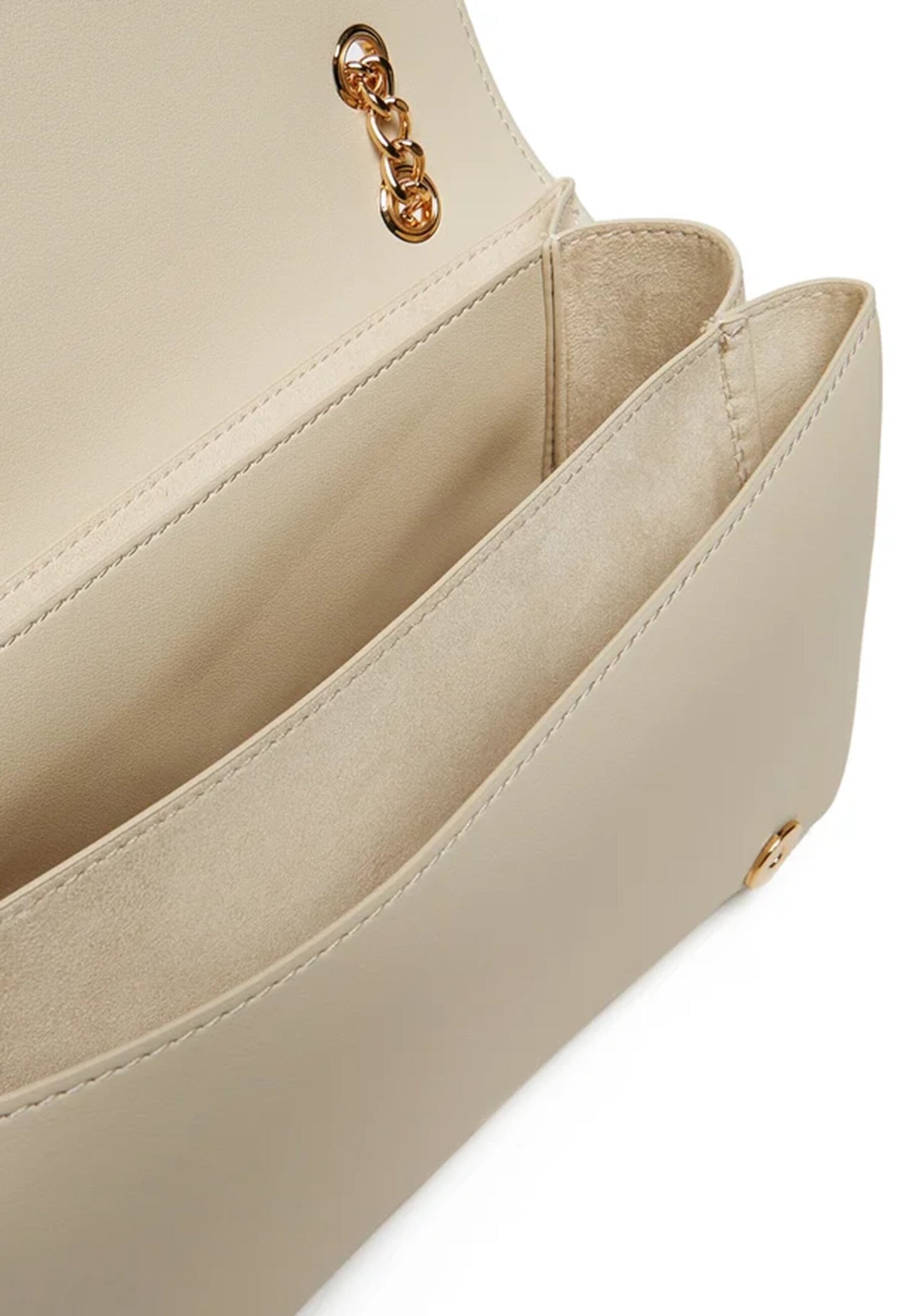 LOVE MOSCHINO - Borsa A Spalla Lettering Soft Touch Avorio