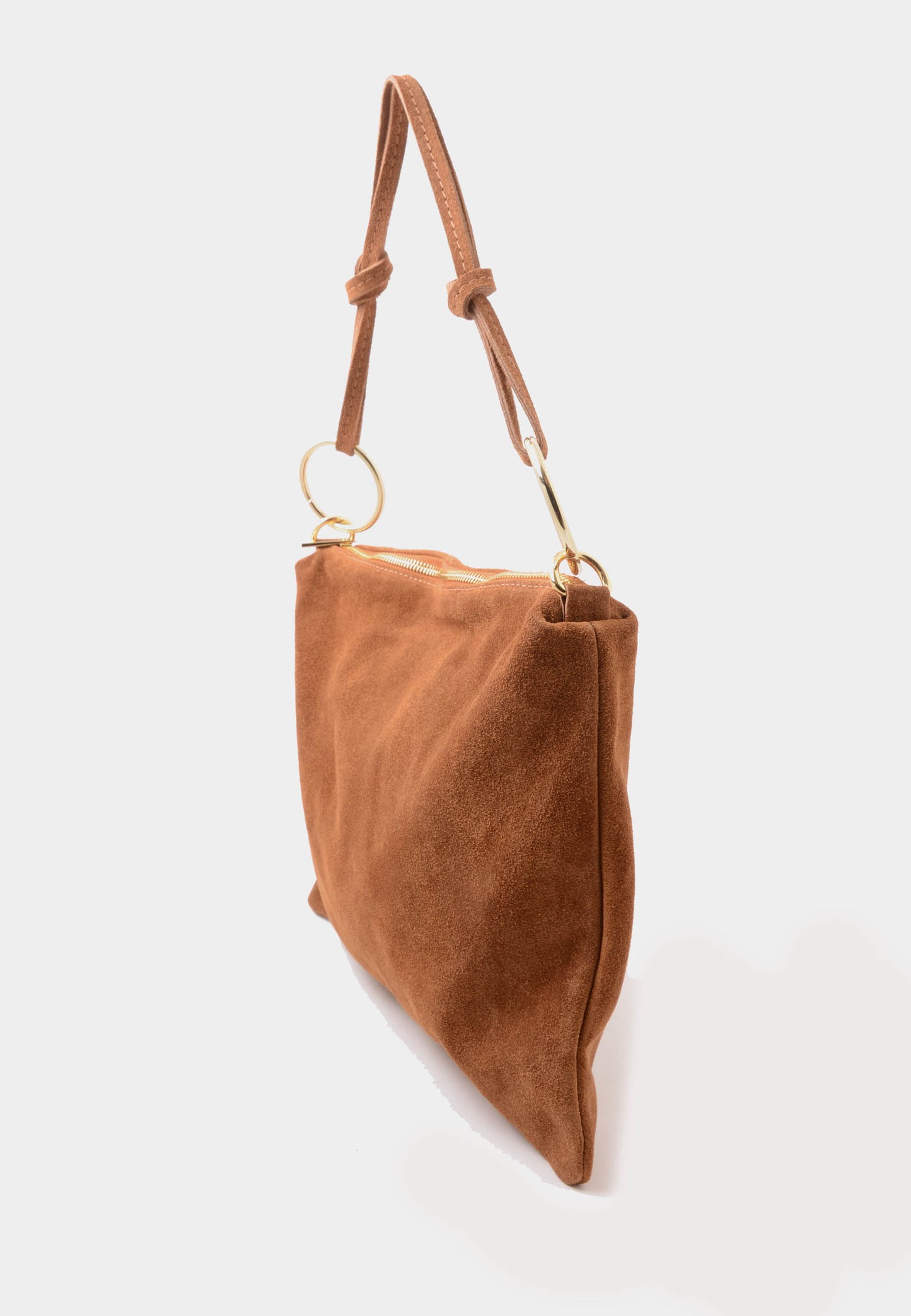 NUNZIA - Borsa In Camoscio AURORA Brandy