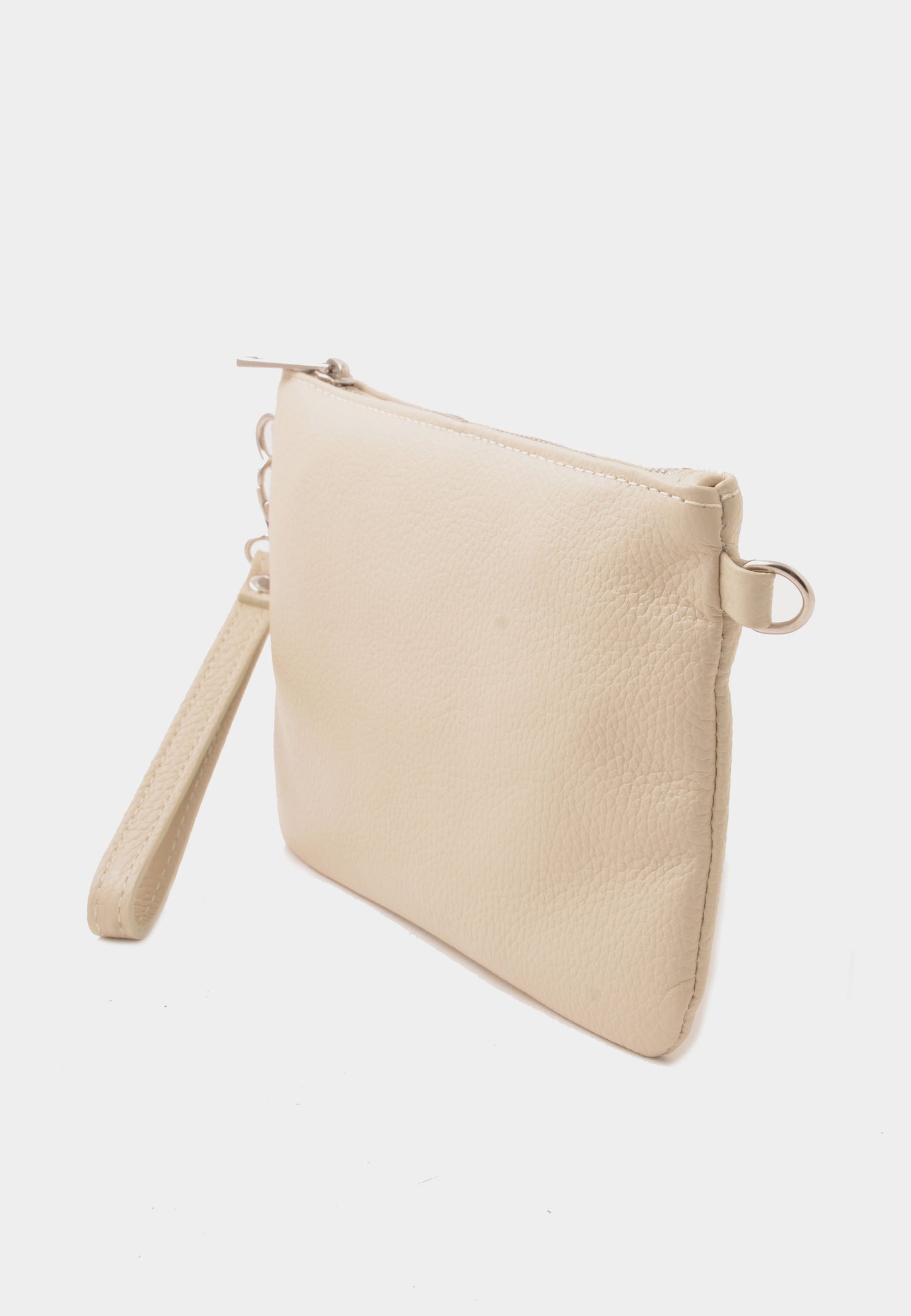 NUNZIA - Pochette Vera Pelle BEATRICE Avorio