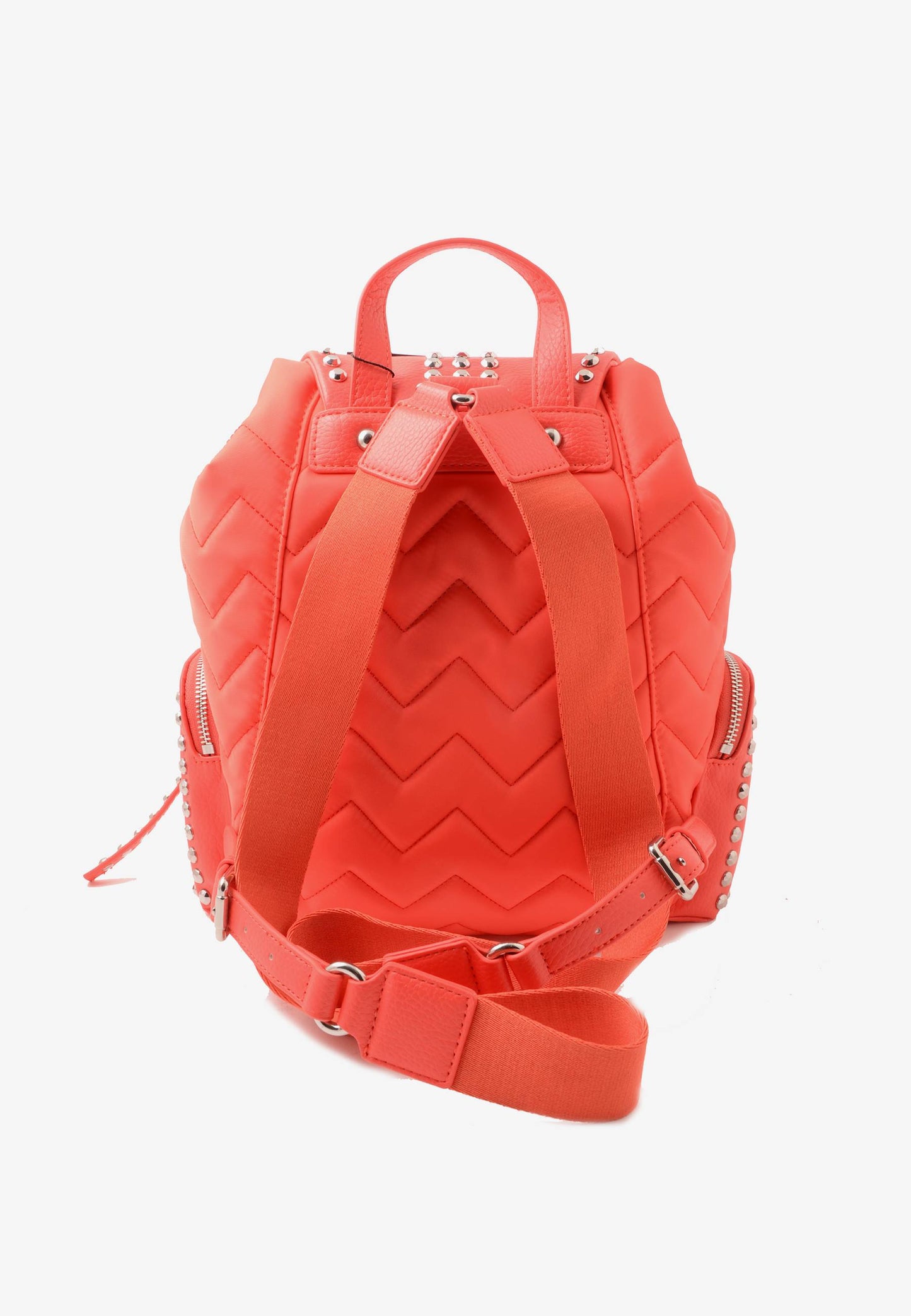 LA CARRIE - Zaino Nylon Borchie Corallo
