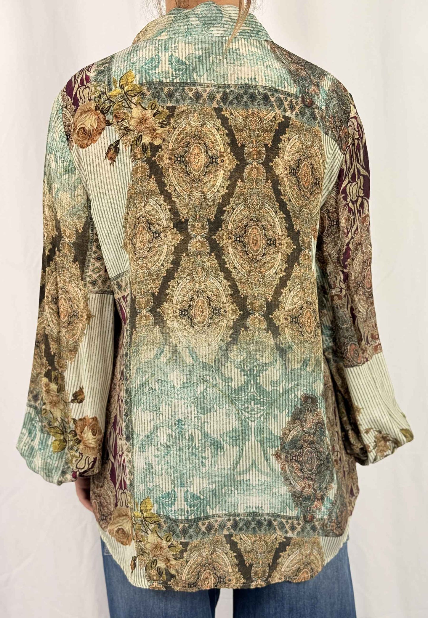 MOTEL - Camicia Stampa Etnica Multicolor