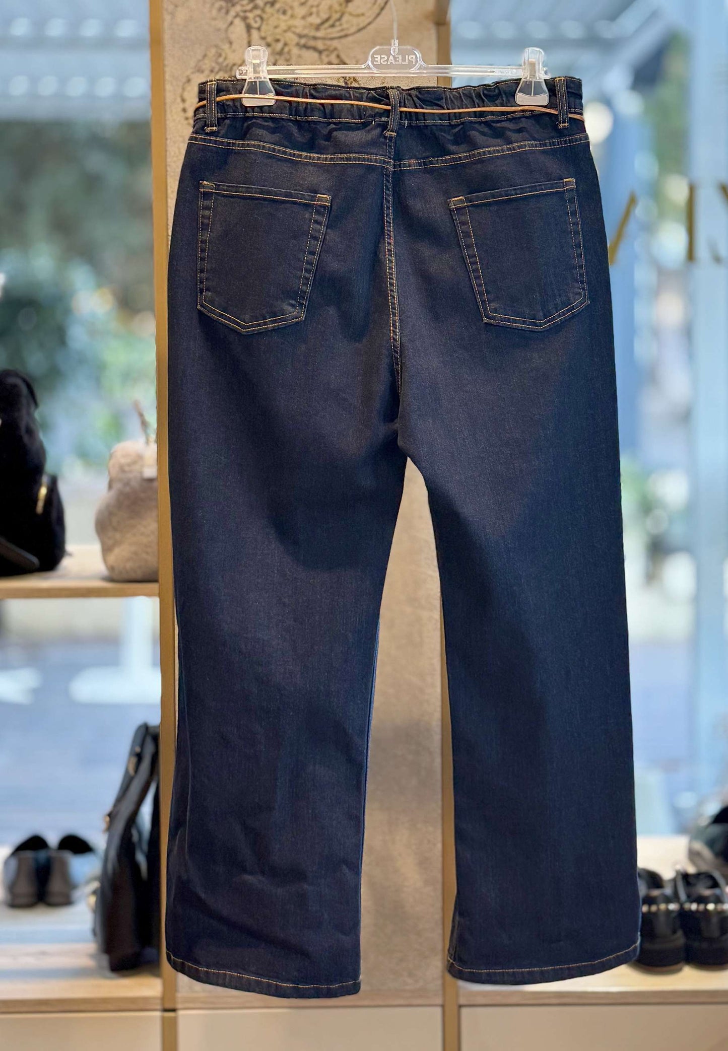 SUSY STAR CURVY - Jeans A Palazzo Denim Scuro