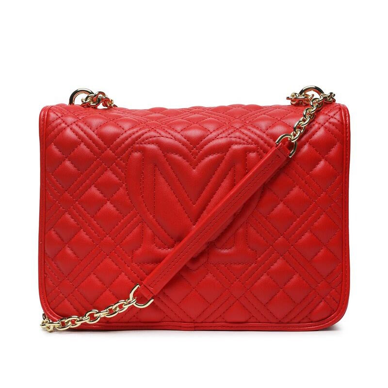 LOVE MOSCHINO - Borsa A Spalla Quilted Rosso