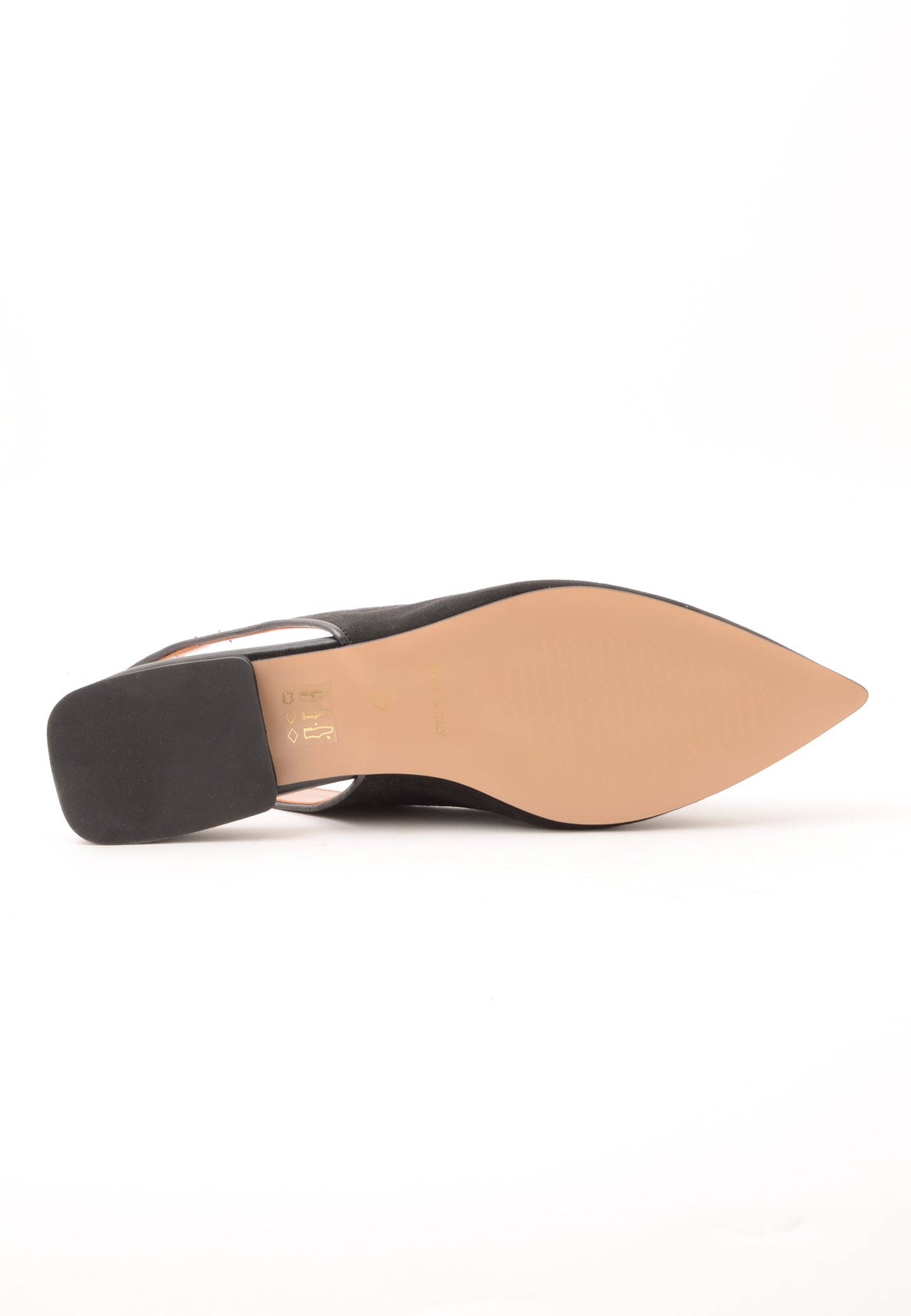 DIVINE FOLLIE - Slingback Camoscio Nero