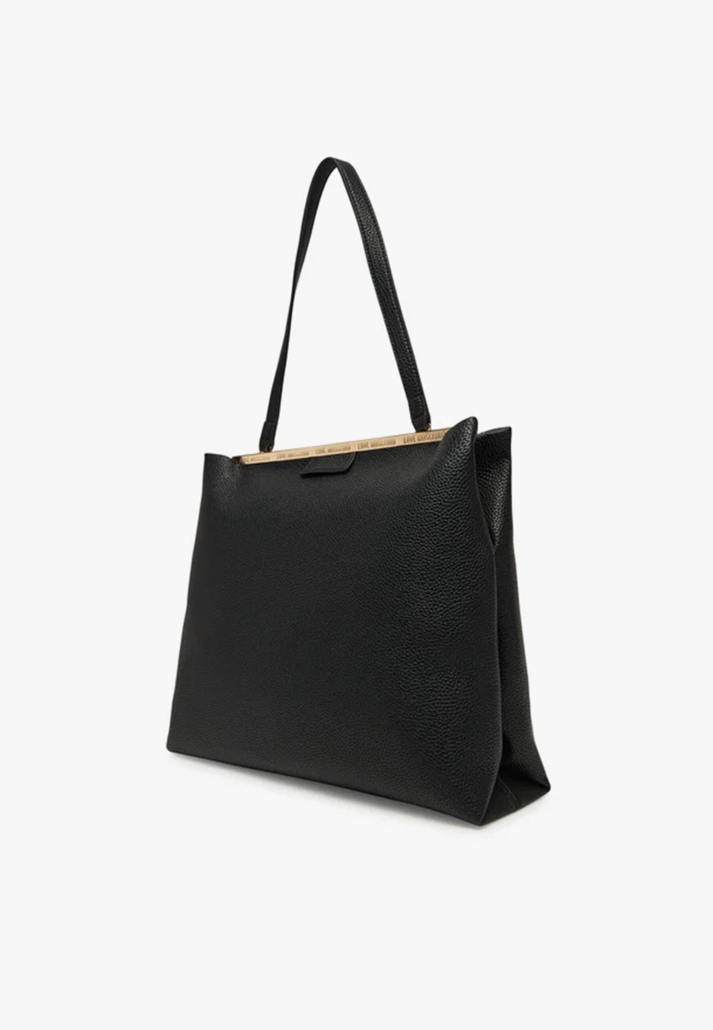 LOVE MOSCHINO - Borsa A Spalla Lettering Grande Nero