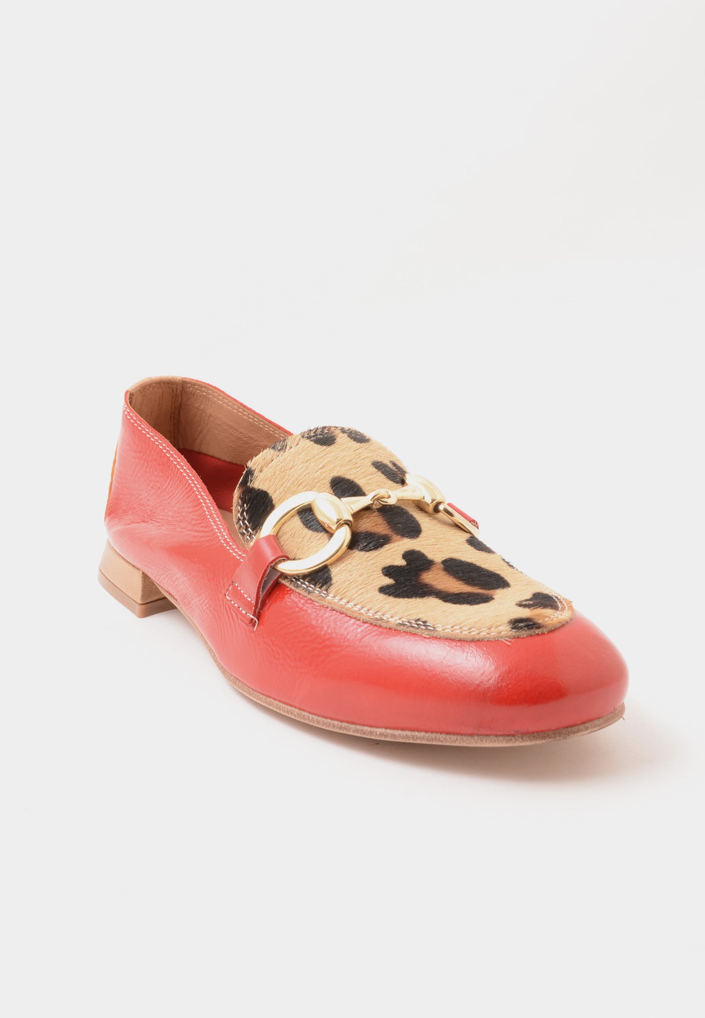 DIVINE FOLLIE - Mocassino Morsetto Maculato Rosso