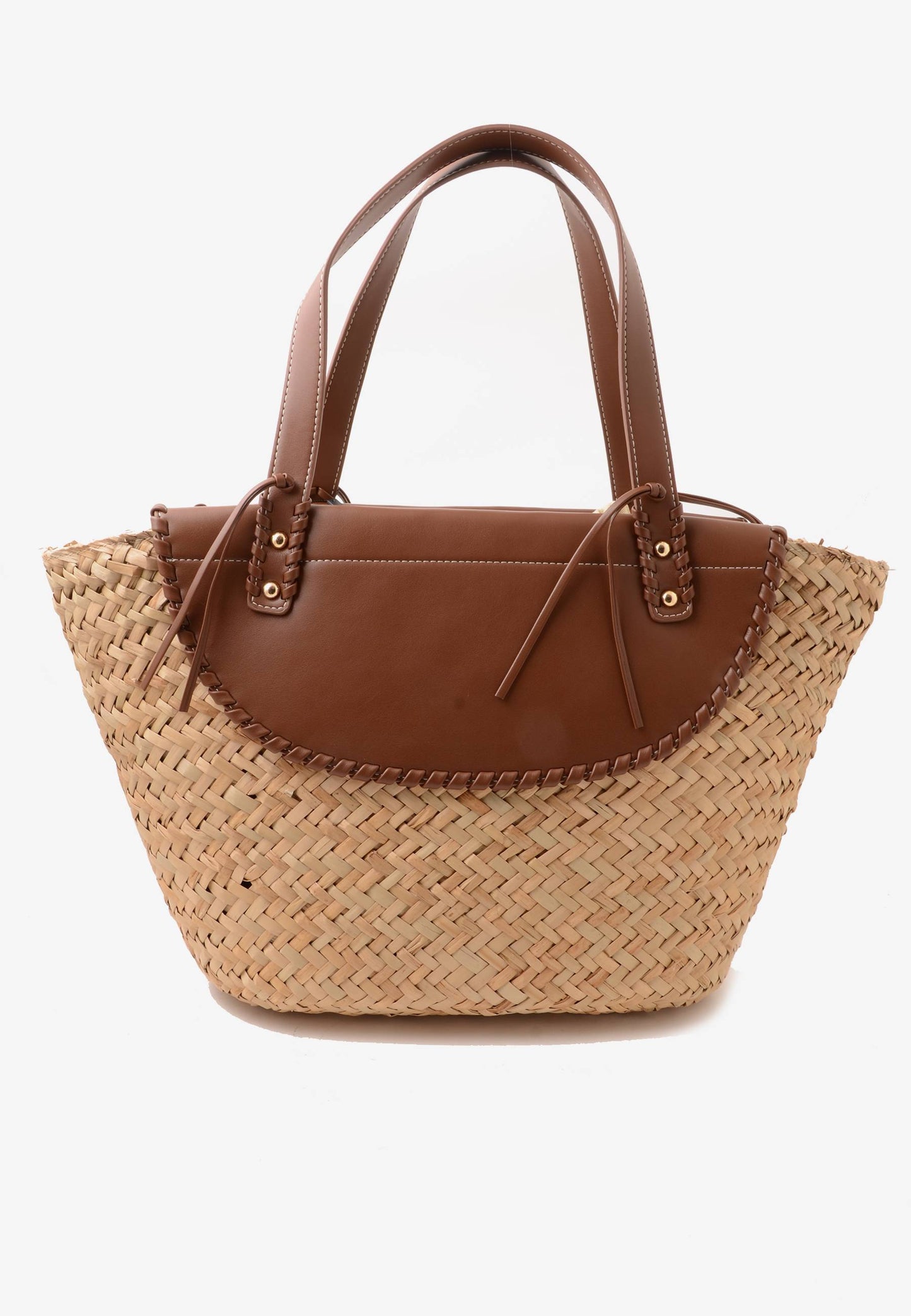LA CARRIE - Shopping Bag Paglia Seasalt Marrone
