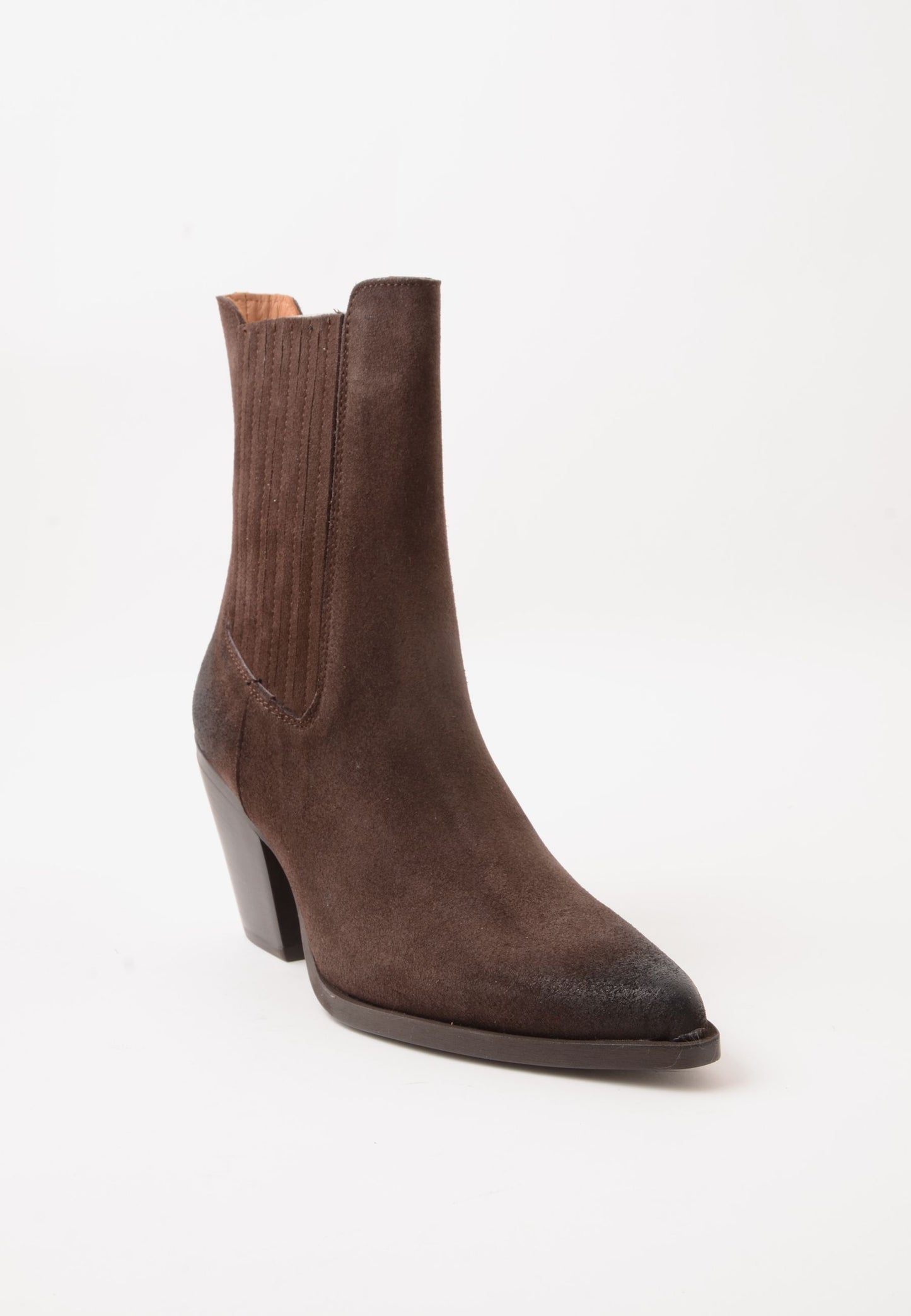DIVINE FOLLIE - Stivaletto Texano Velour Moro