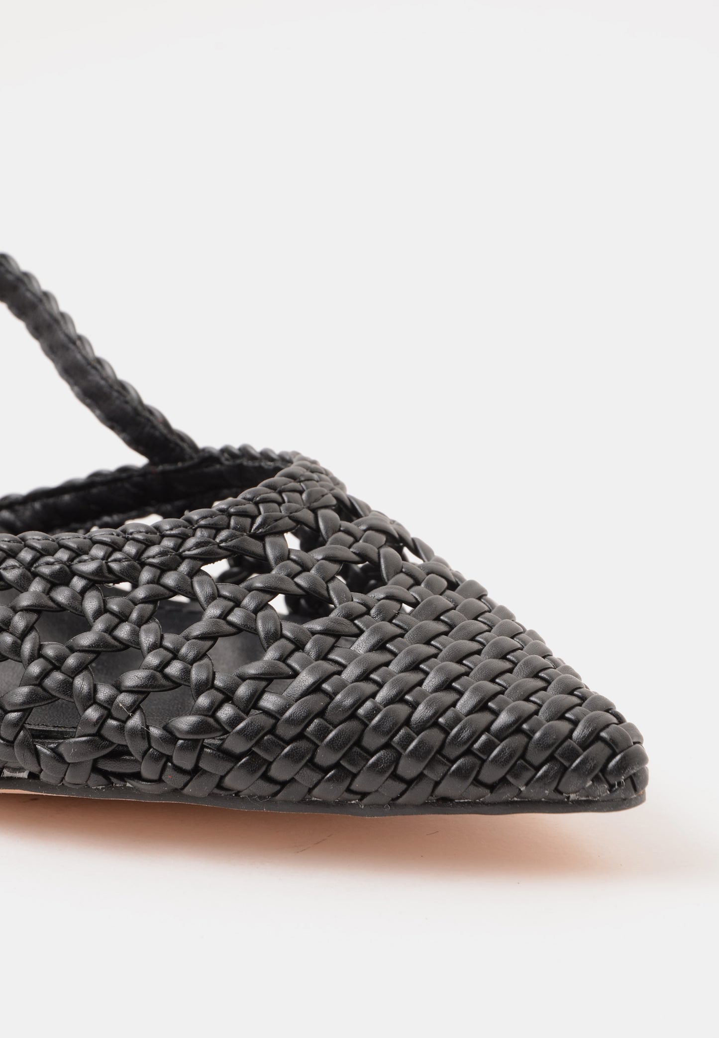 DIVINE FOLLIE - Slingback Intrecciata Soft Nero