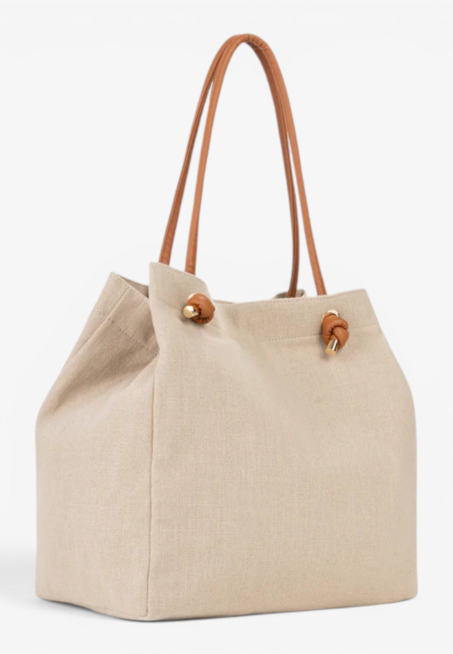 V73 - Shopping Beach Bag Exclusive Naturale/Cuoio