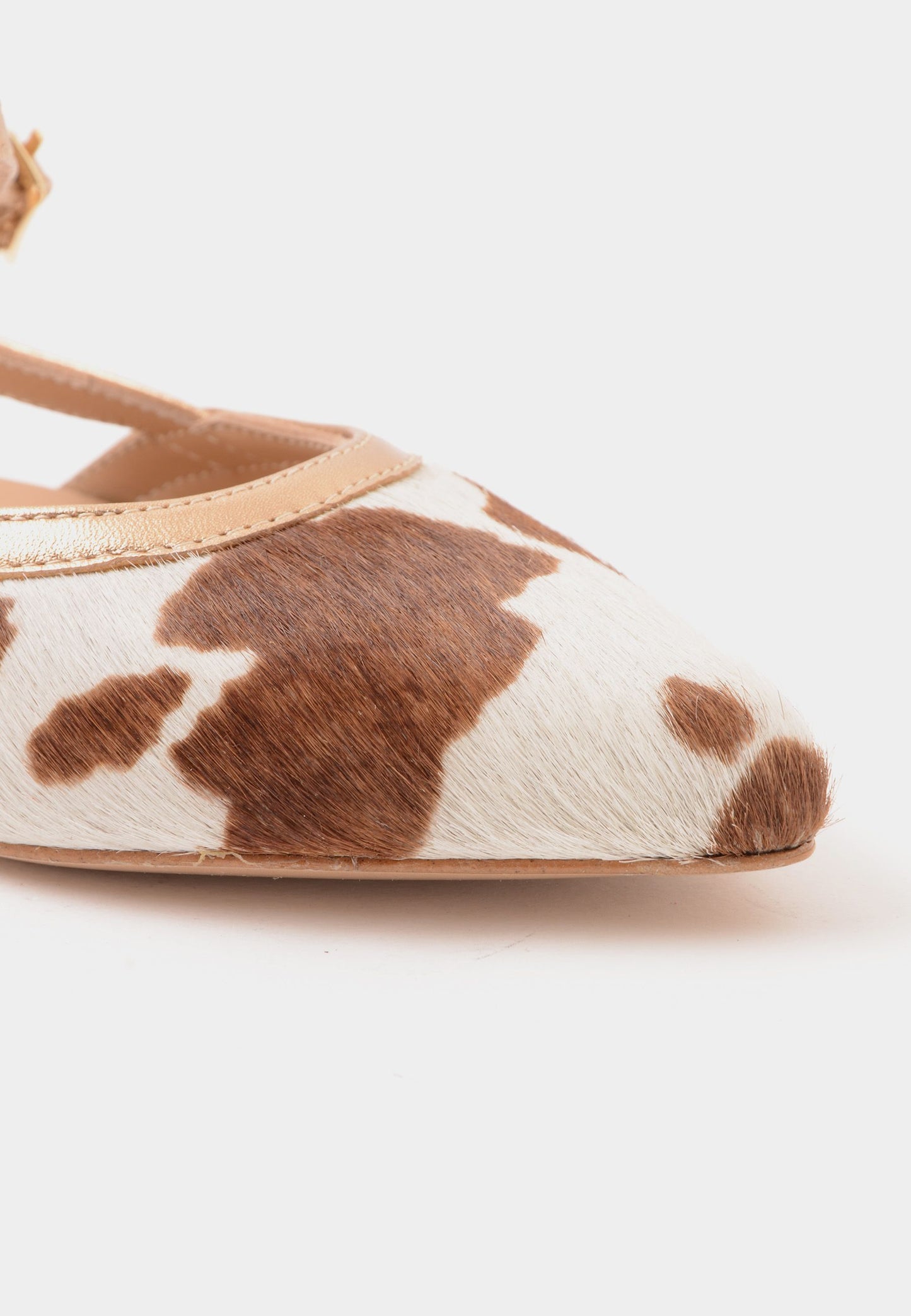 DIVINE FOLLIE - Slingback Cavallino Muccato Oro