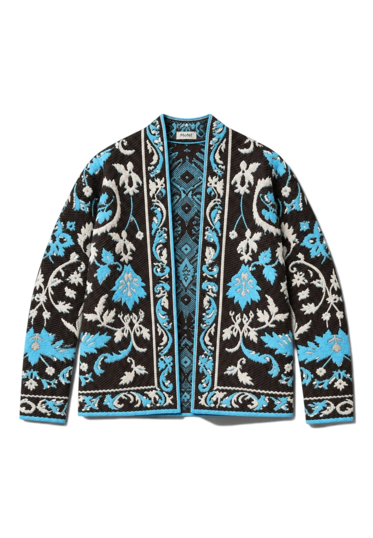 MOTEL - Cardigan Damascato Moro