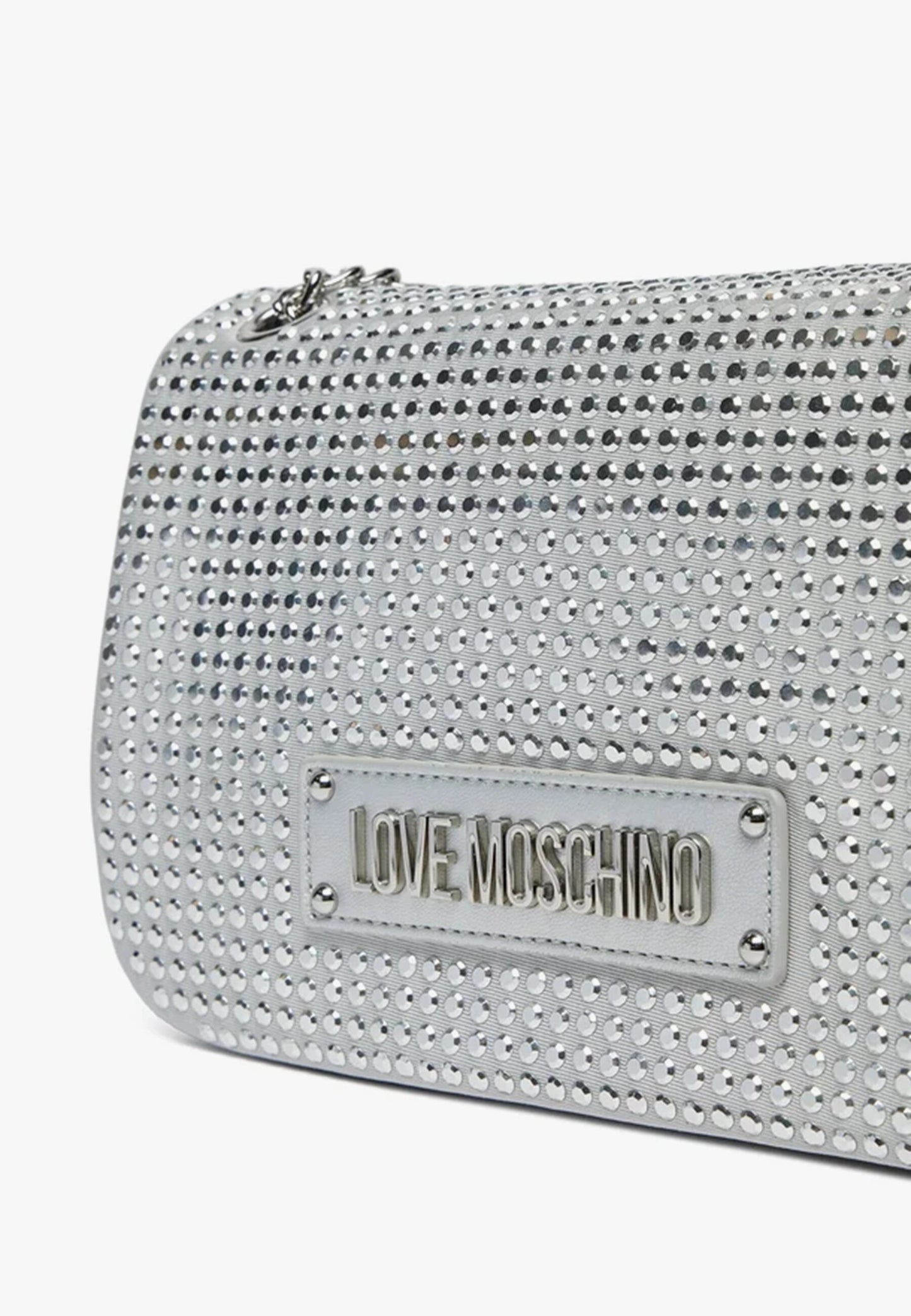 LOVE MOSCHINO - Borsa A Tracolla Sparkling Silver