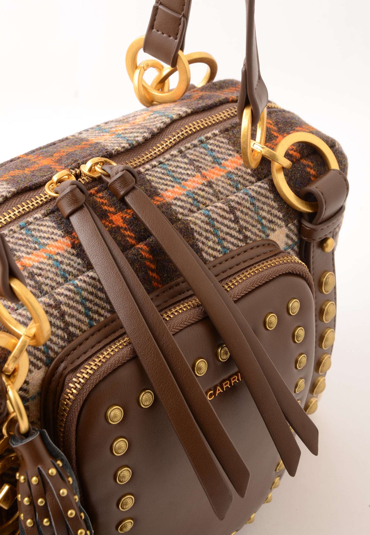 LA CARRIE - Borsa A Spalla Scottish Marrone