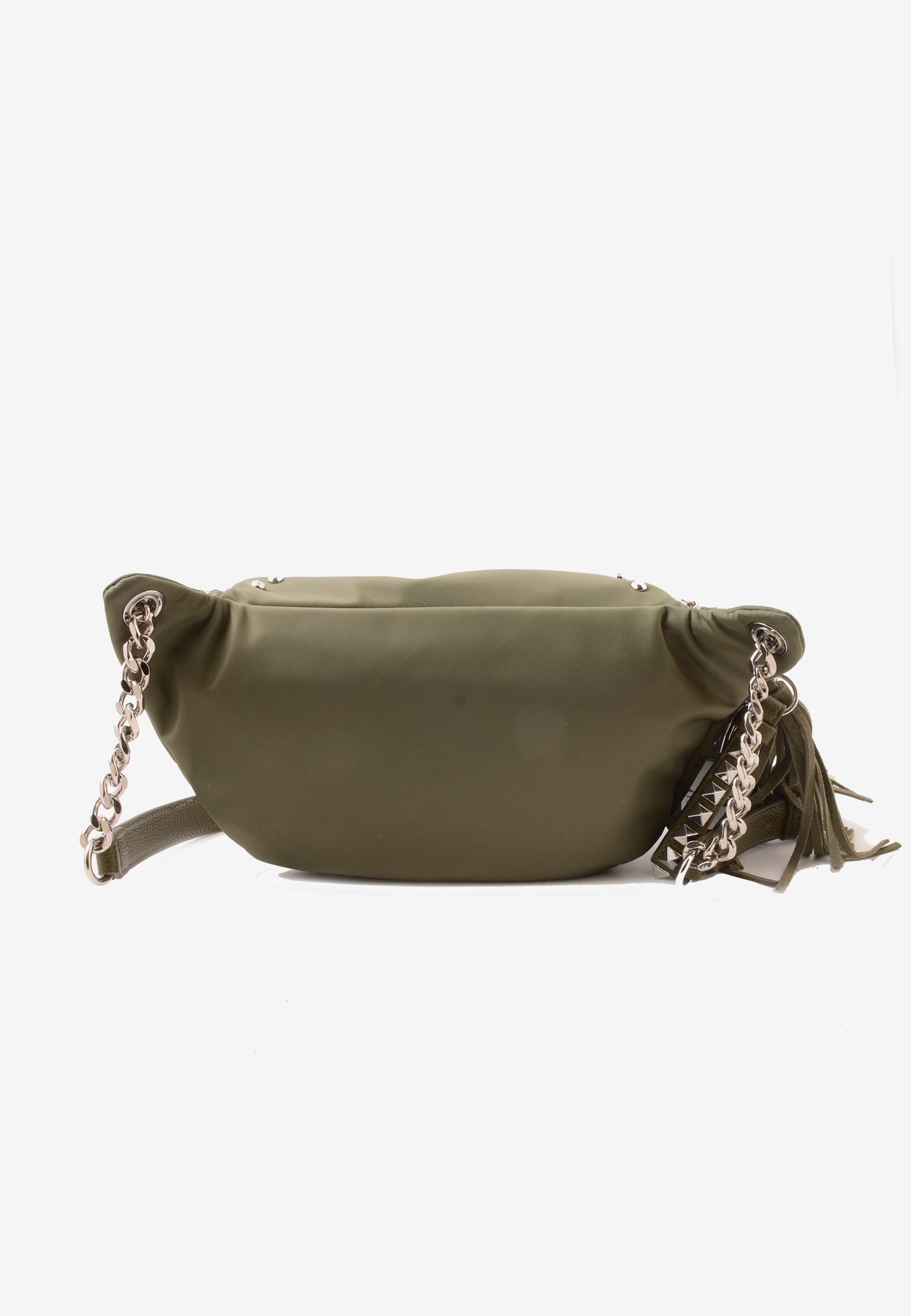 LA CARRIE - Marsupio Dark Nylon Borchie Oliva
