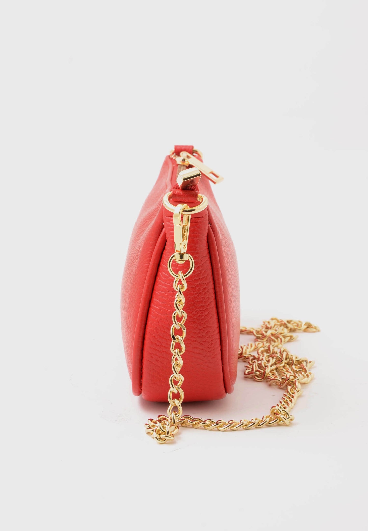 NUNZIA - Borsetta Vera Pelle ALICE Rosso