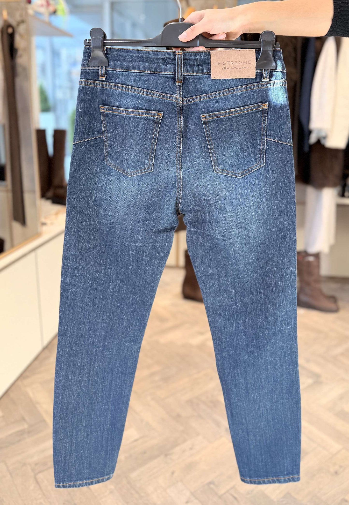 LE STREGHE - Jeans Skinny Denim Scuro